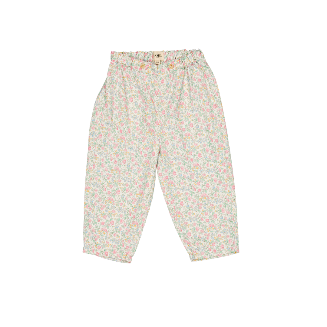 Pantalon Nini - Fleurs roses