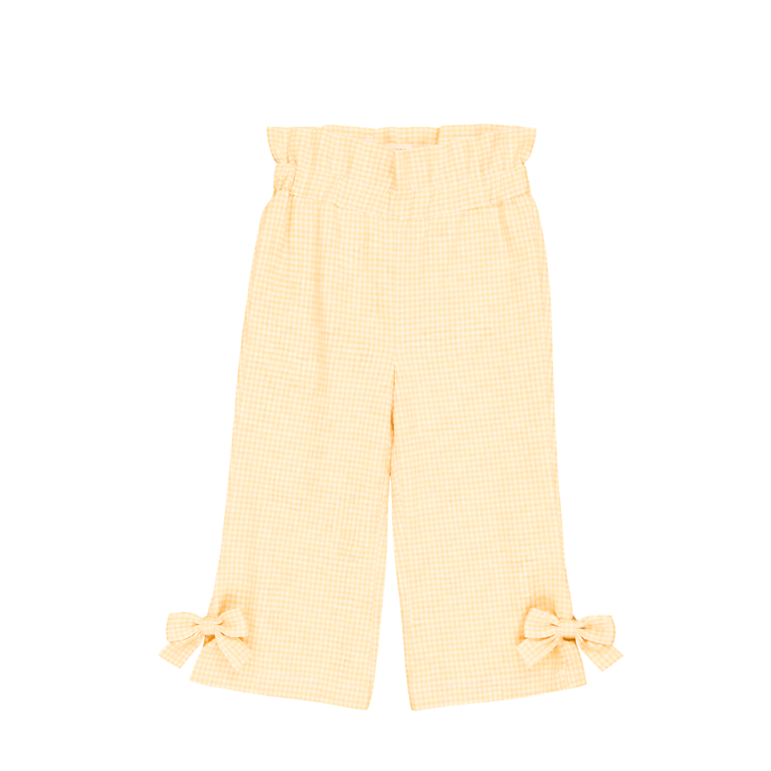 Pantalon Rafaela - Vichy jaune