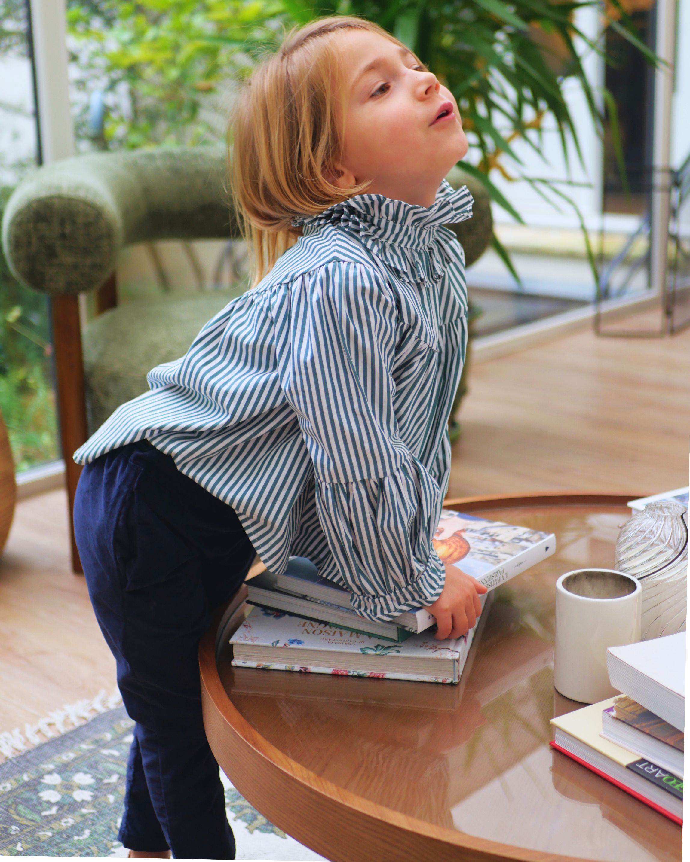 Blouse ESPÉRANCE - Rayures Vertes