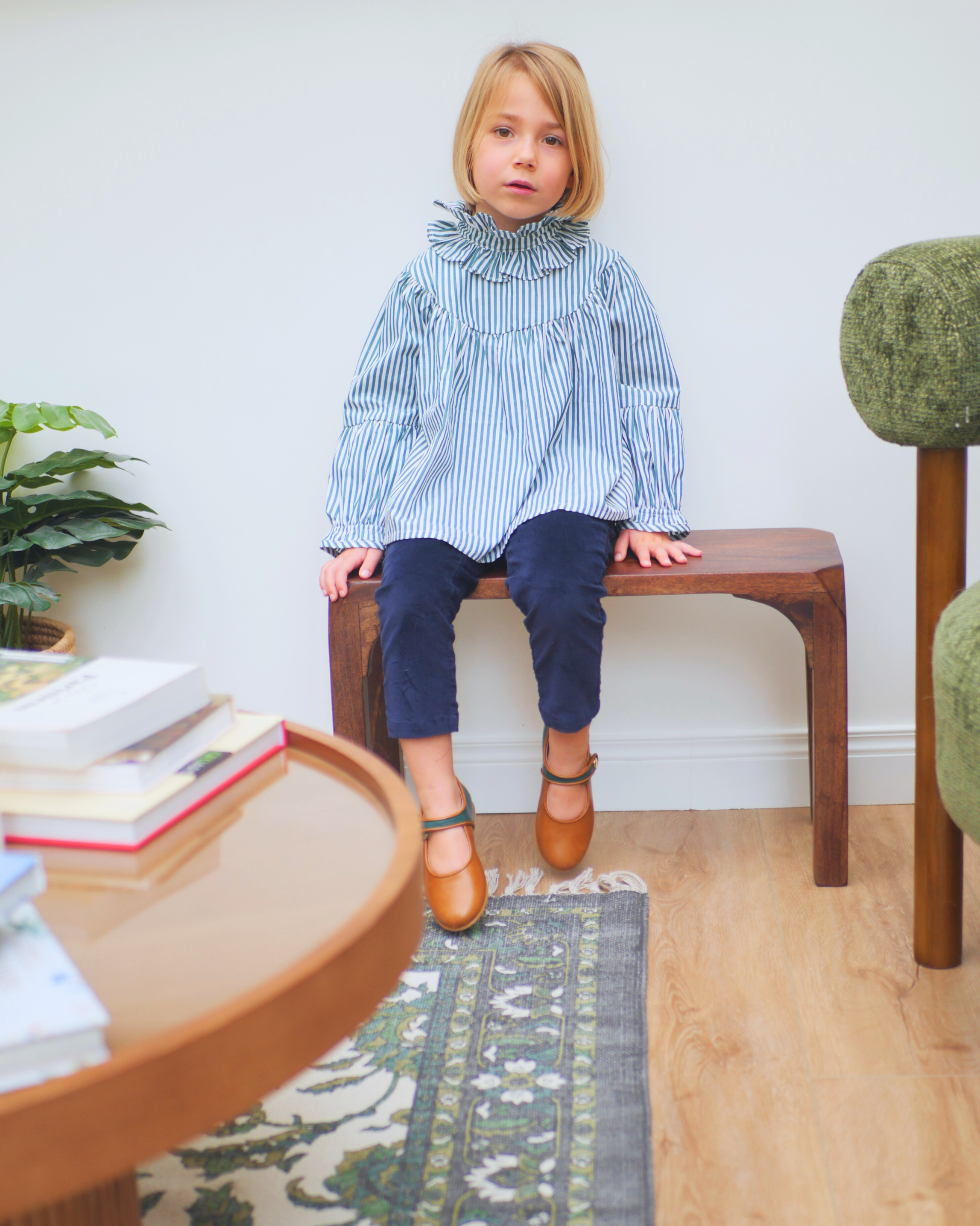 Blouse ESPÉRANCE - Rayures Vertes
