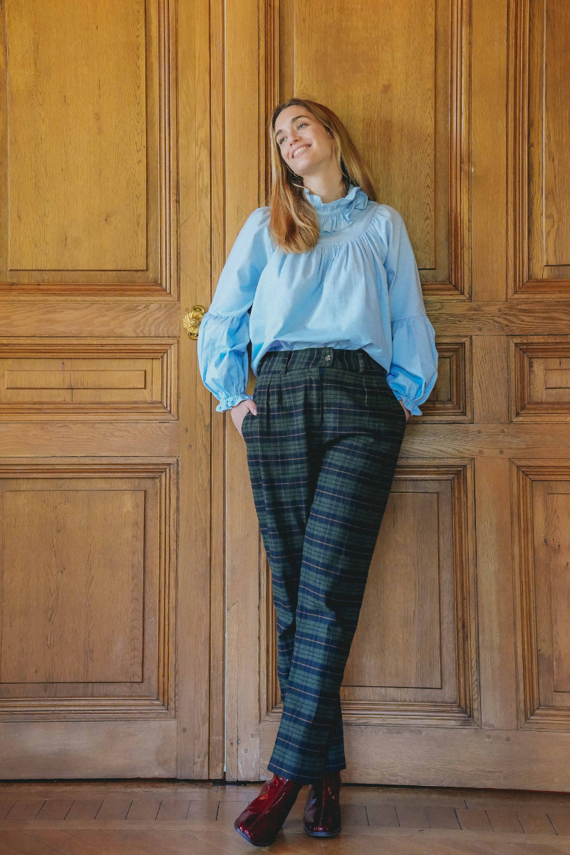 Blouse ESPERANCE - Twill bleu