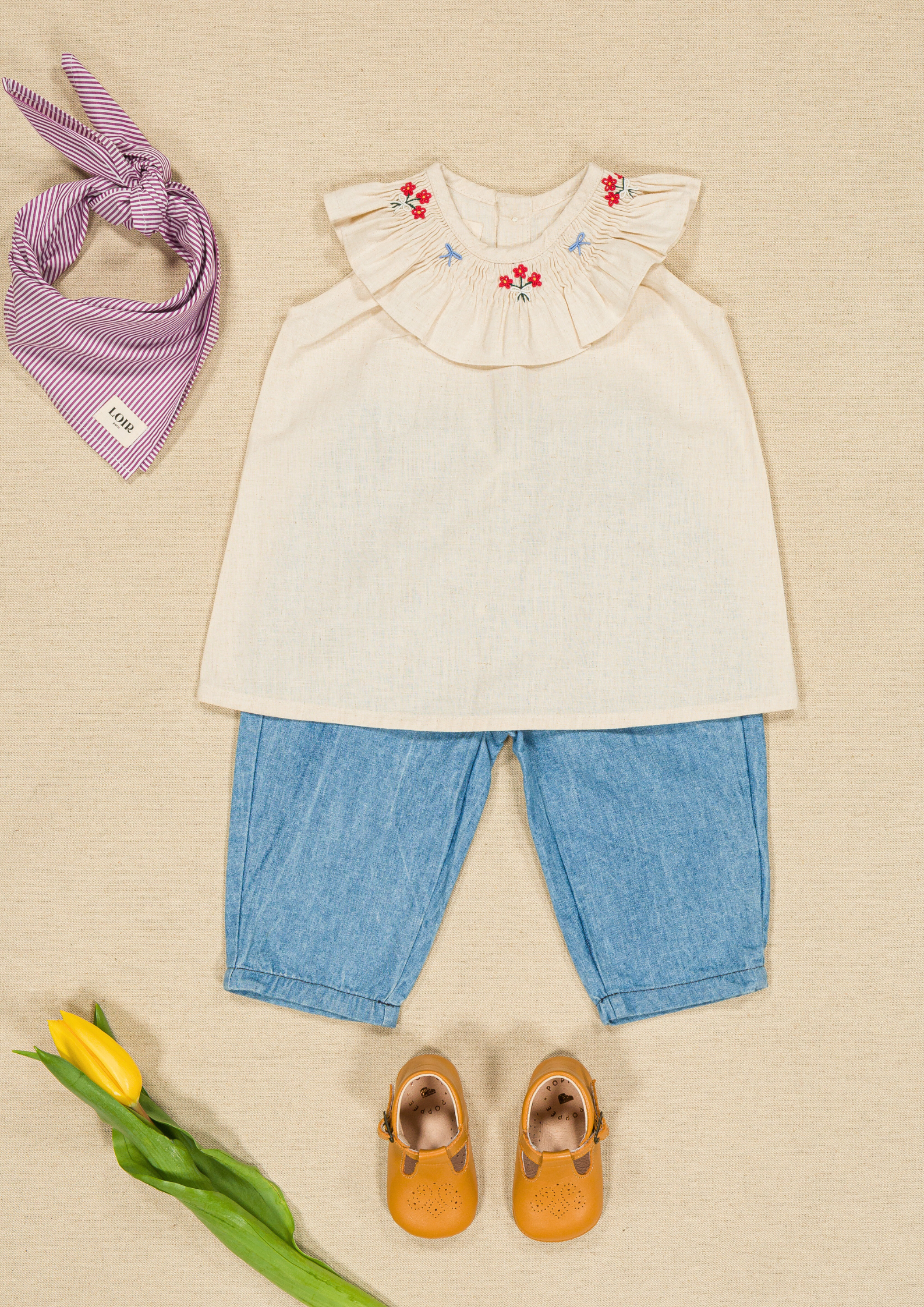 Top Thaïs - Lin écru