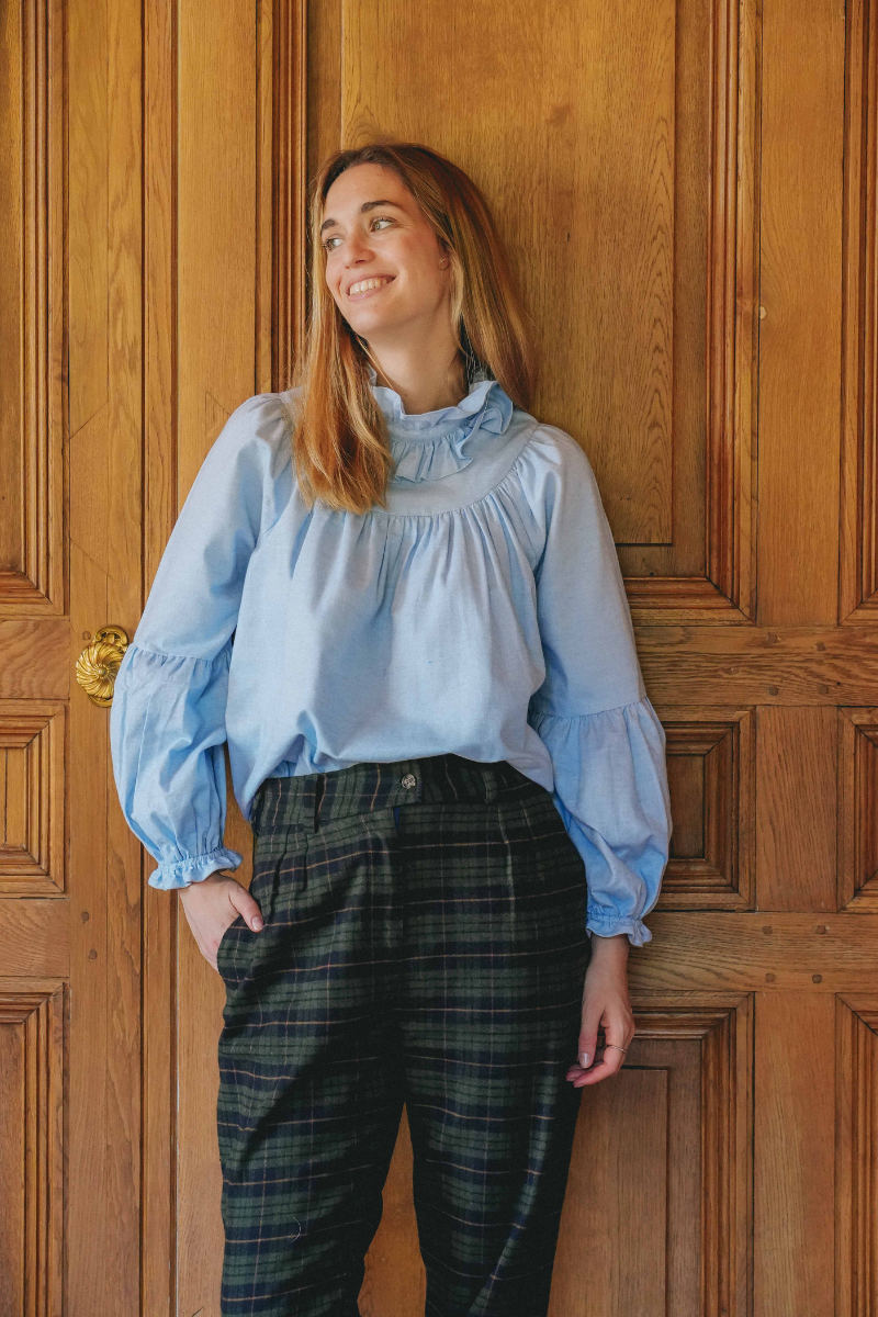 Blouse ESPERANCE - Twill bleu