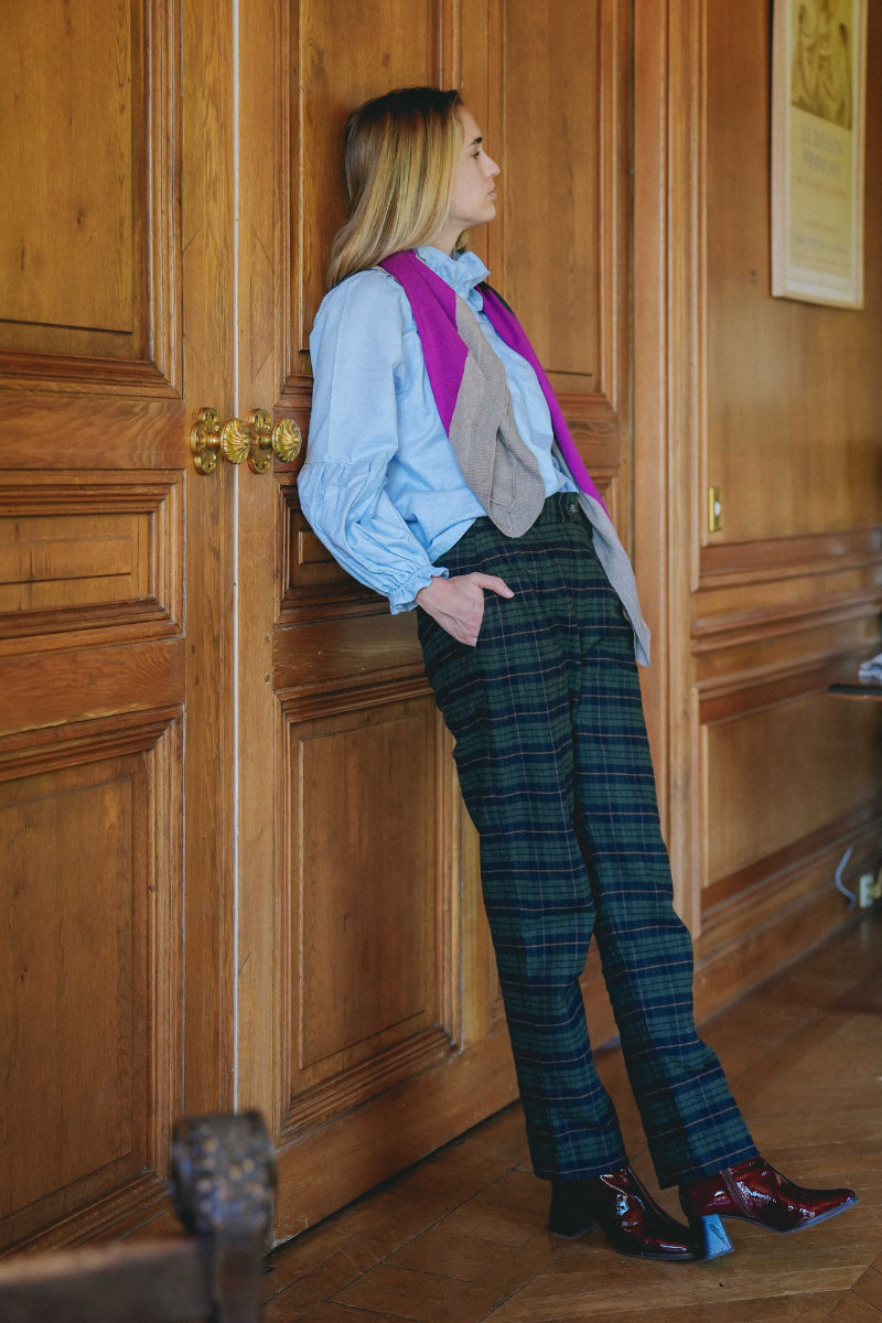 Blouse ESPERANCE - Twill bleu