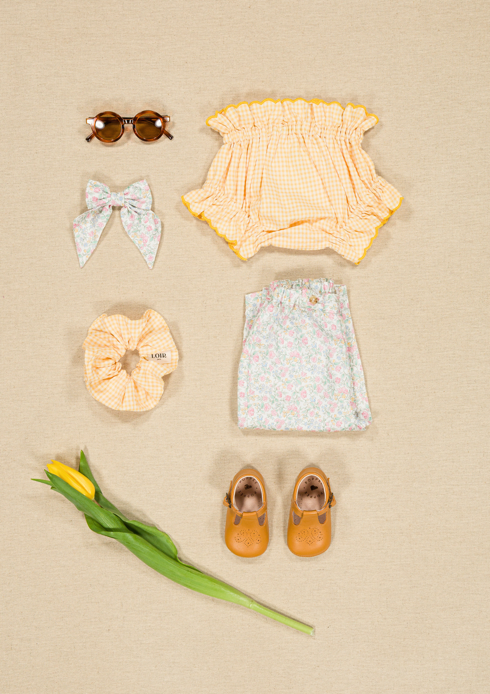 Bloomer Leonor - Vichy jaune