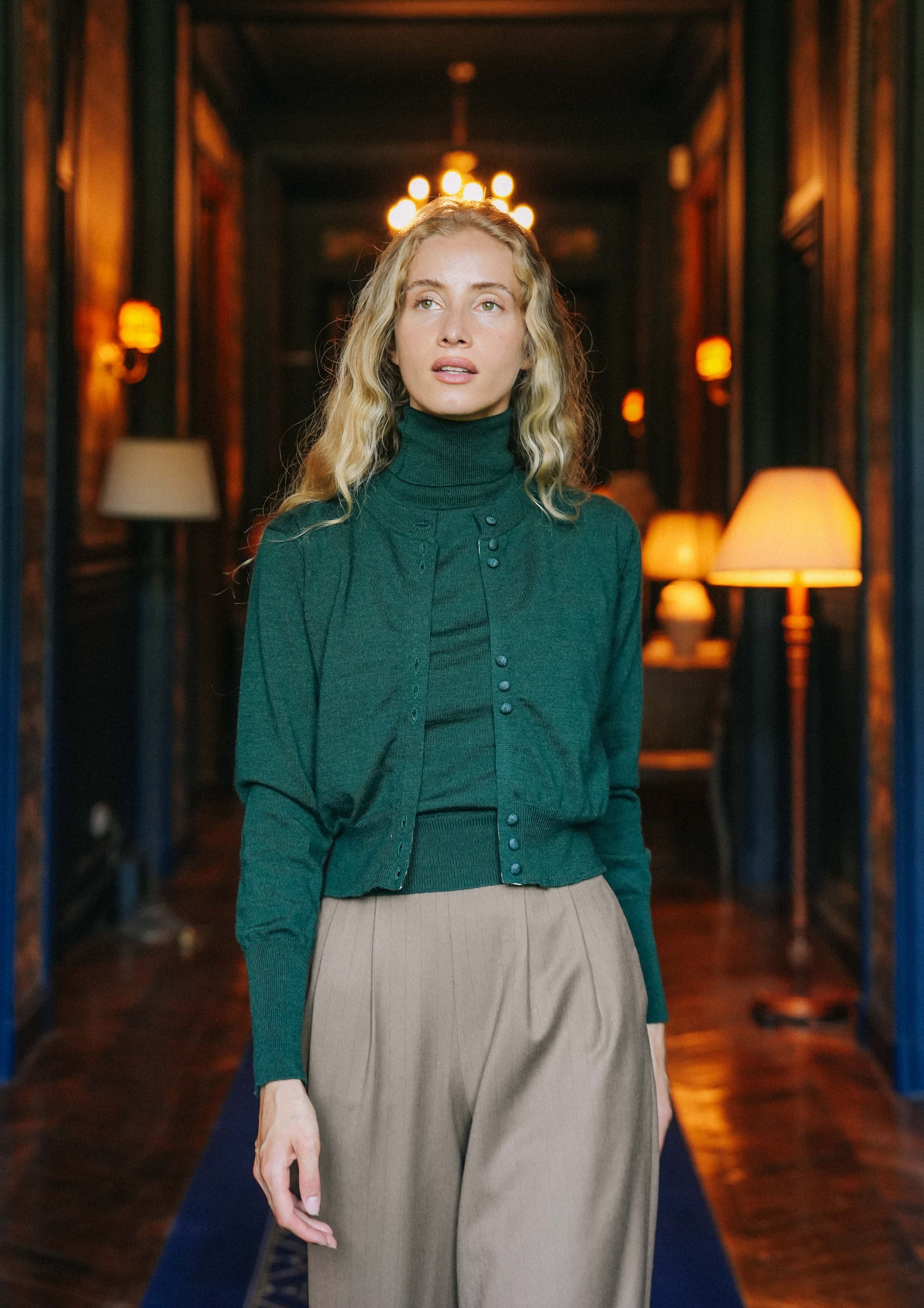 CARDIGAN CLEMENCE - VERT