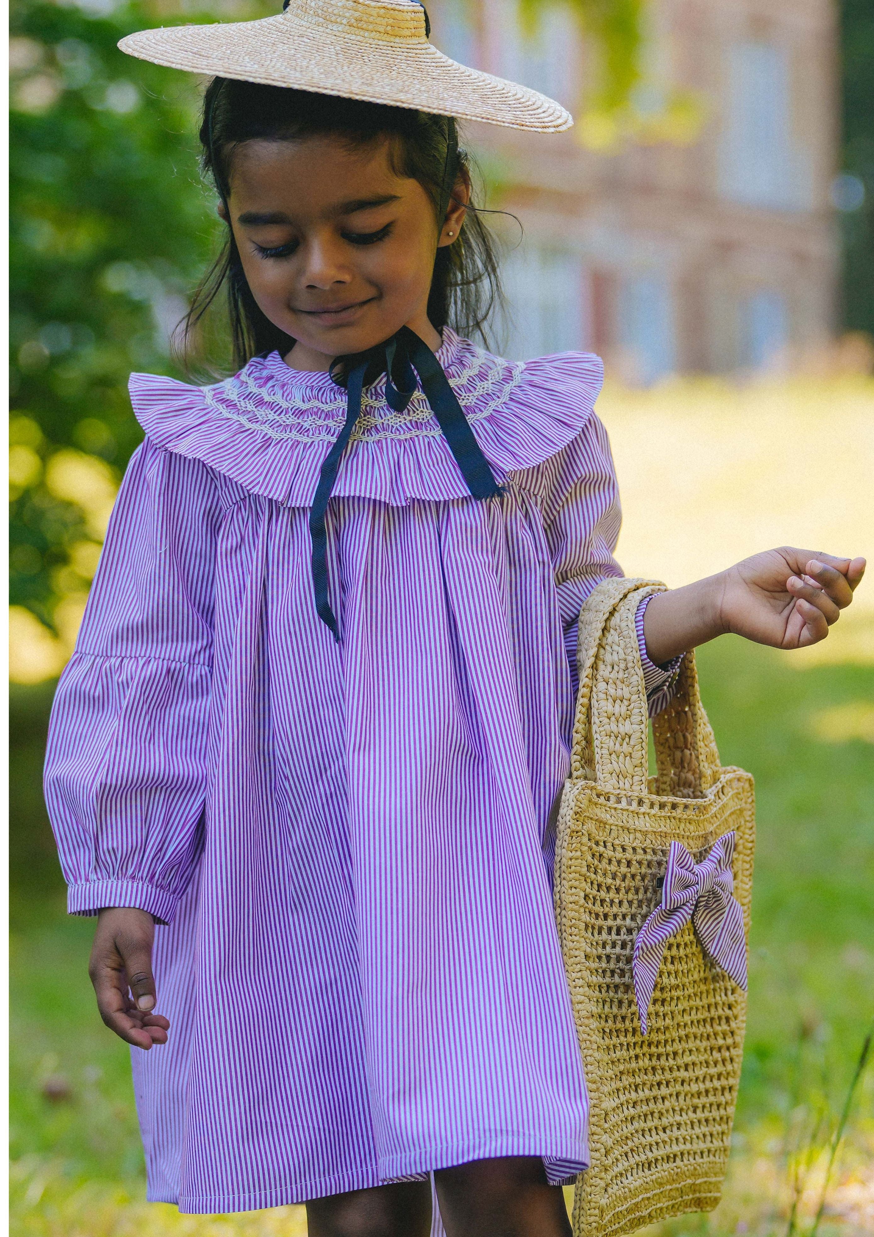 Robe Bianca - Rayures bordeaux