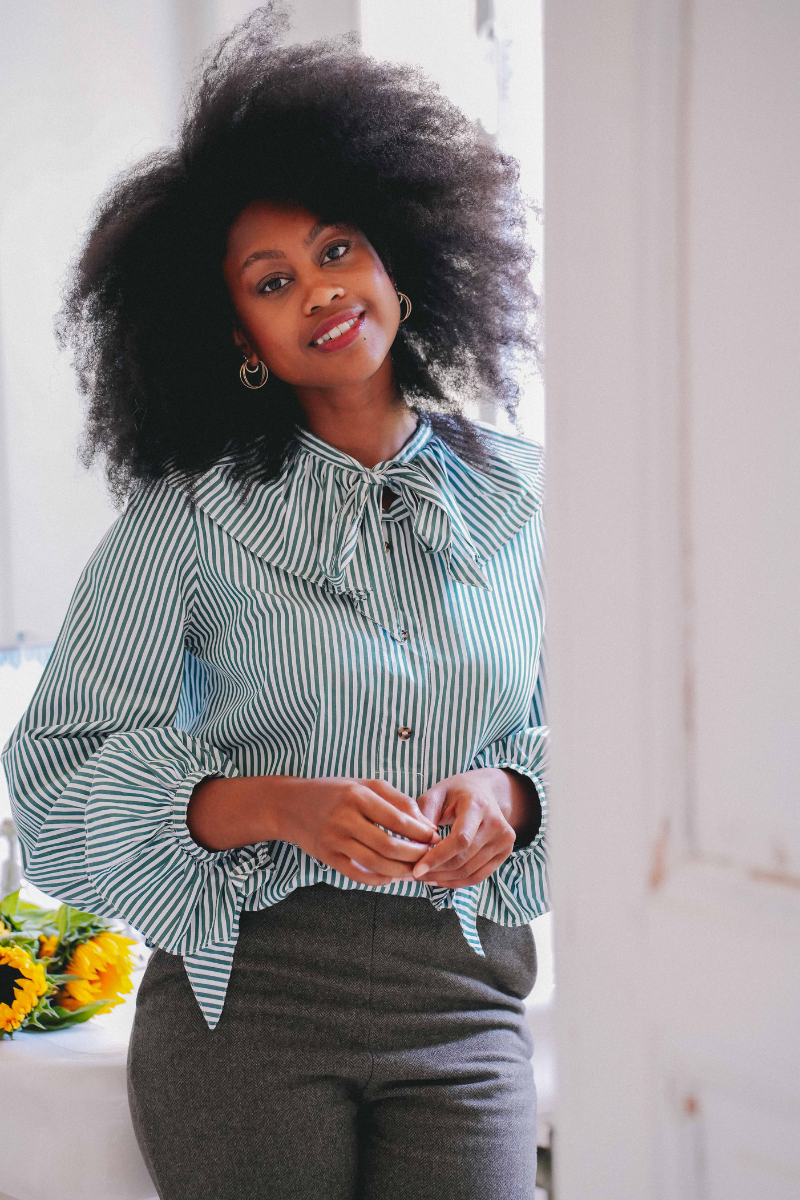 Chemise EDMA - Rayures vertes