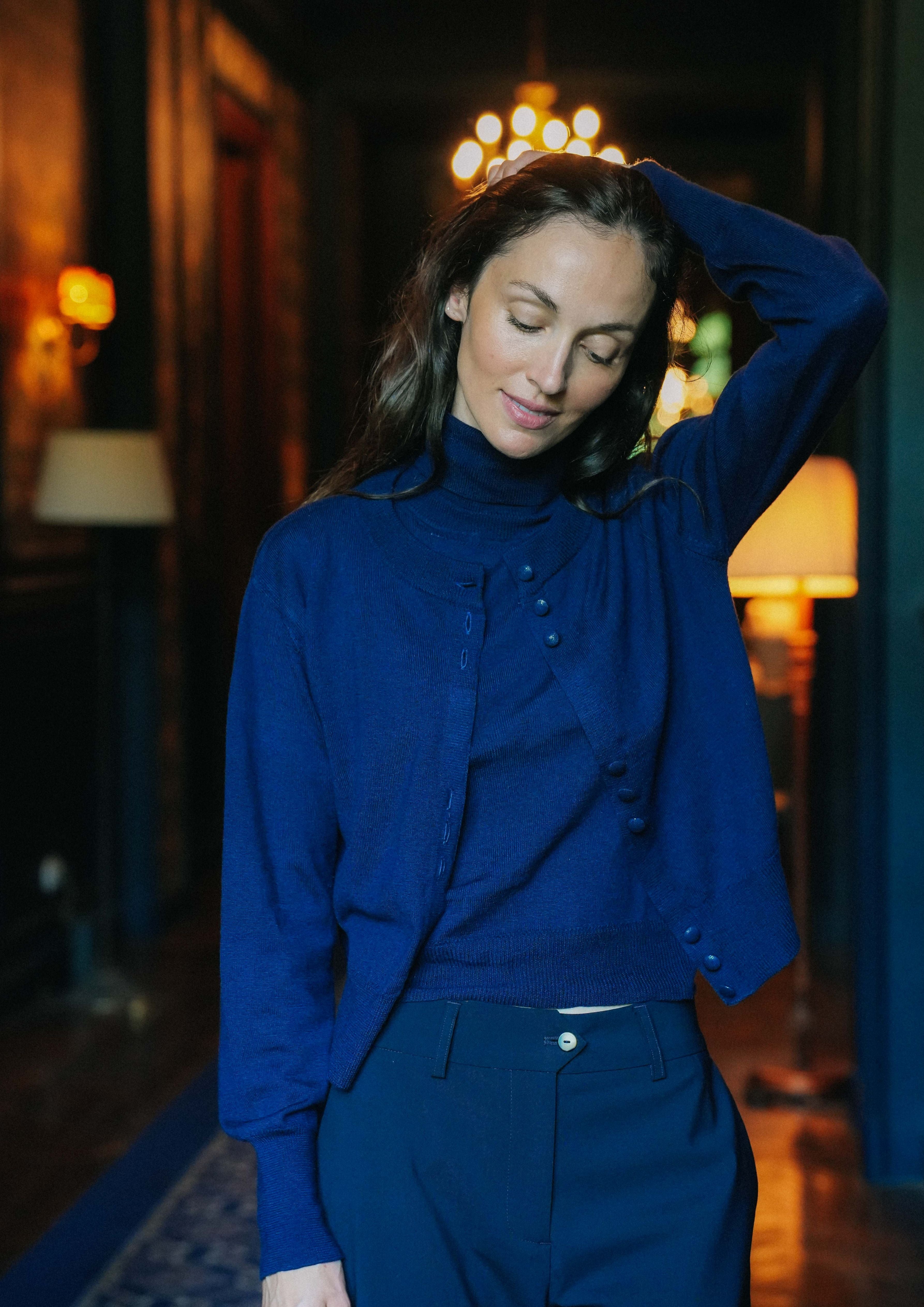 CARDIGAN CLEMENCE - MARINE