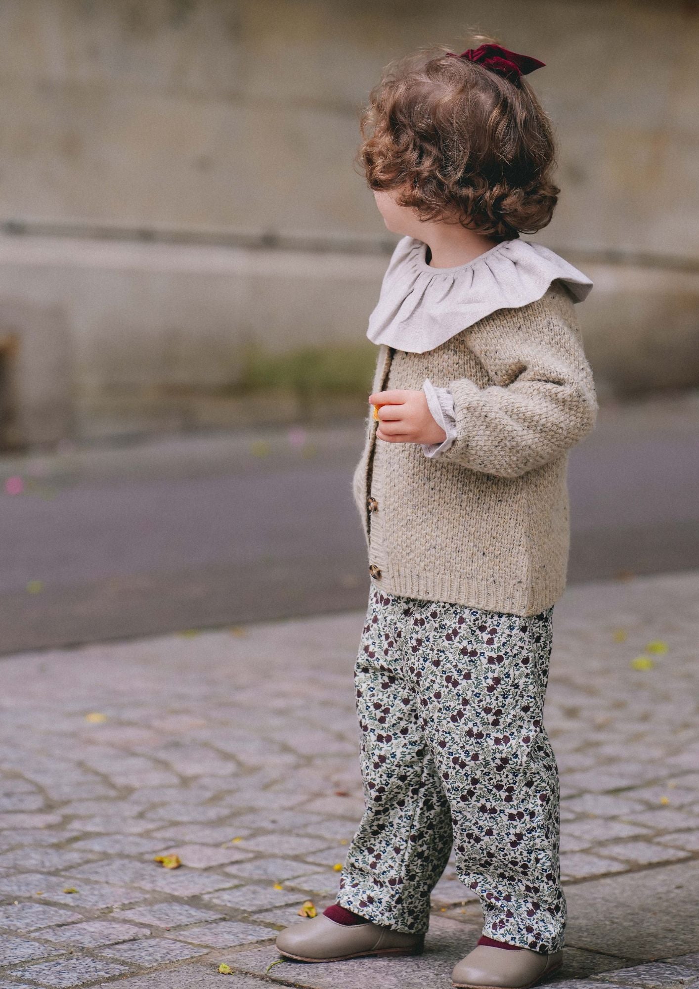 NINI pants - Burgundy floral