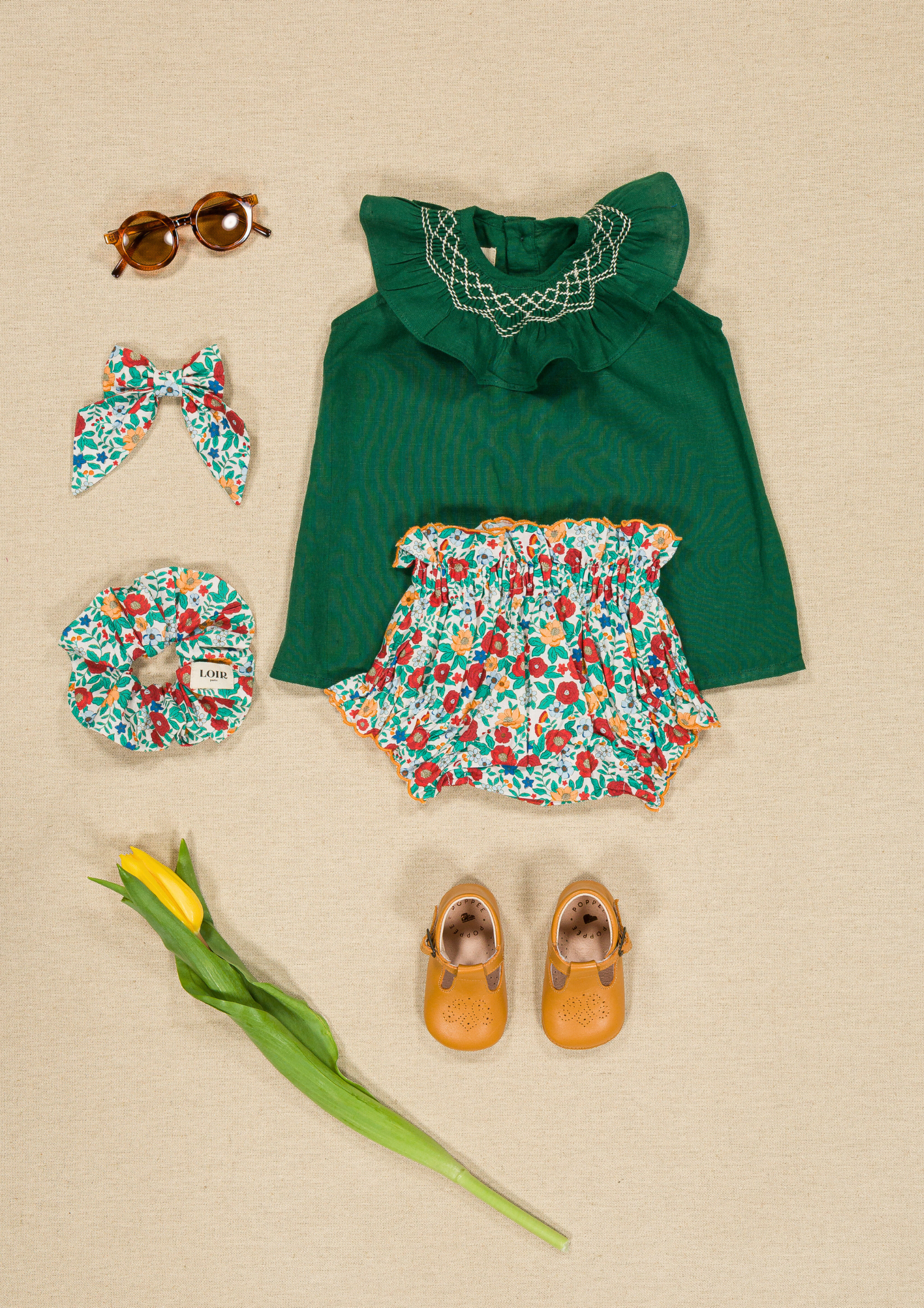 Barette Carlotta - Coquelicot