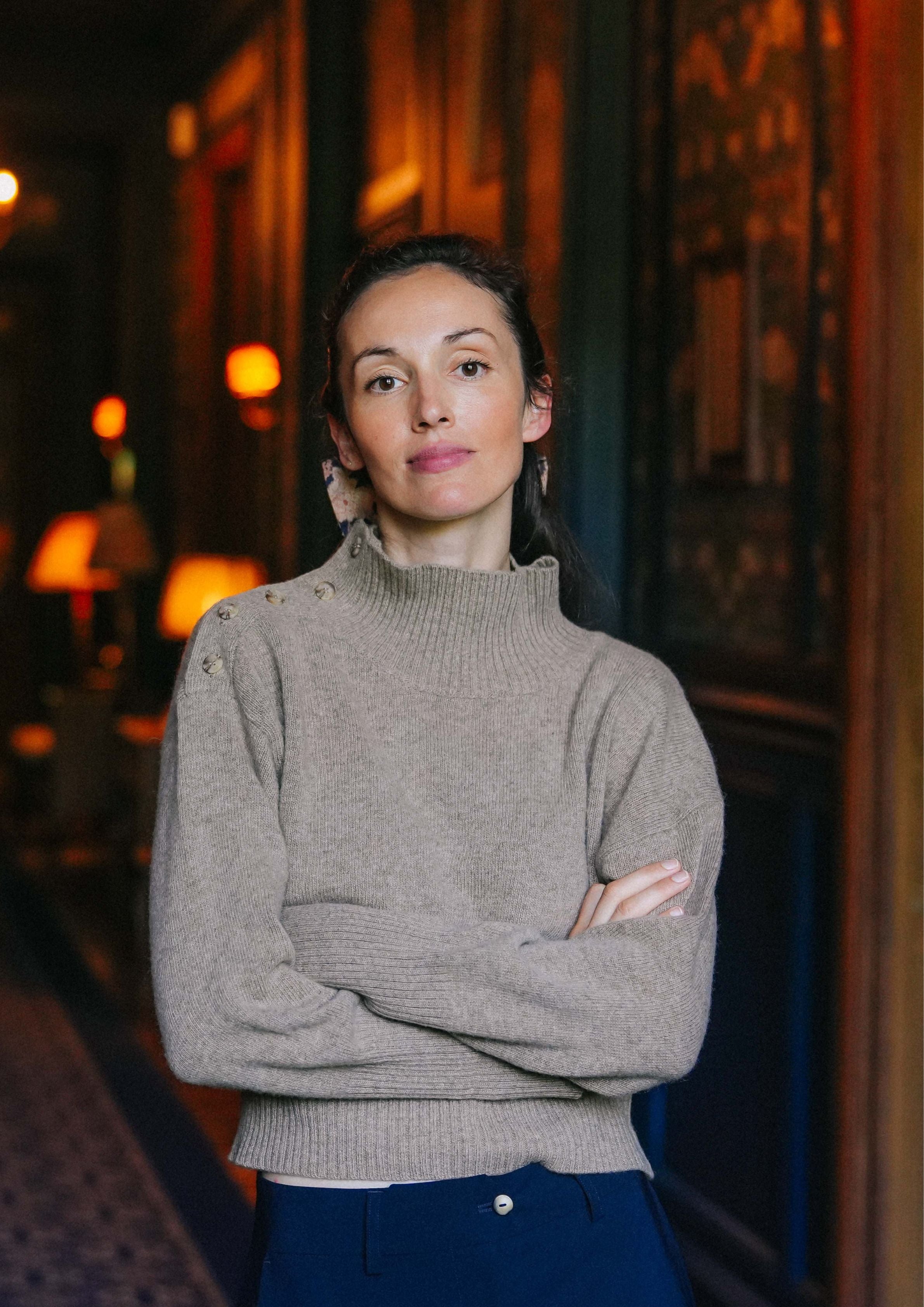 FW26 - MADAME - PULL SIMONE - BEIGE