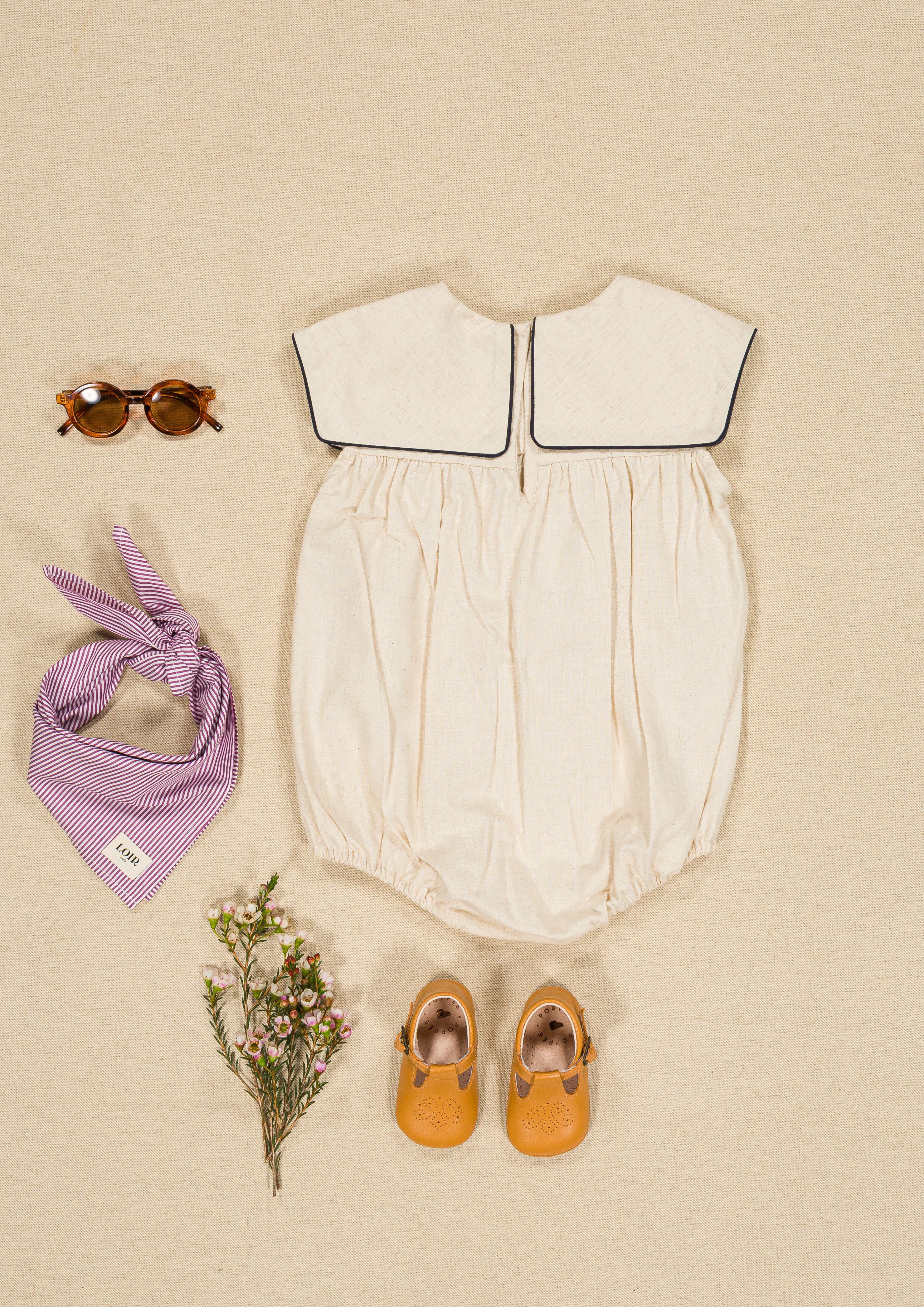 Barboteuse Melchior - Lin écru