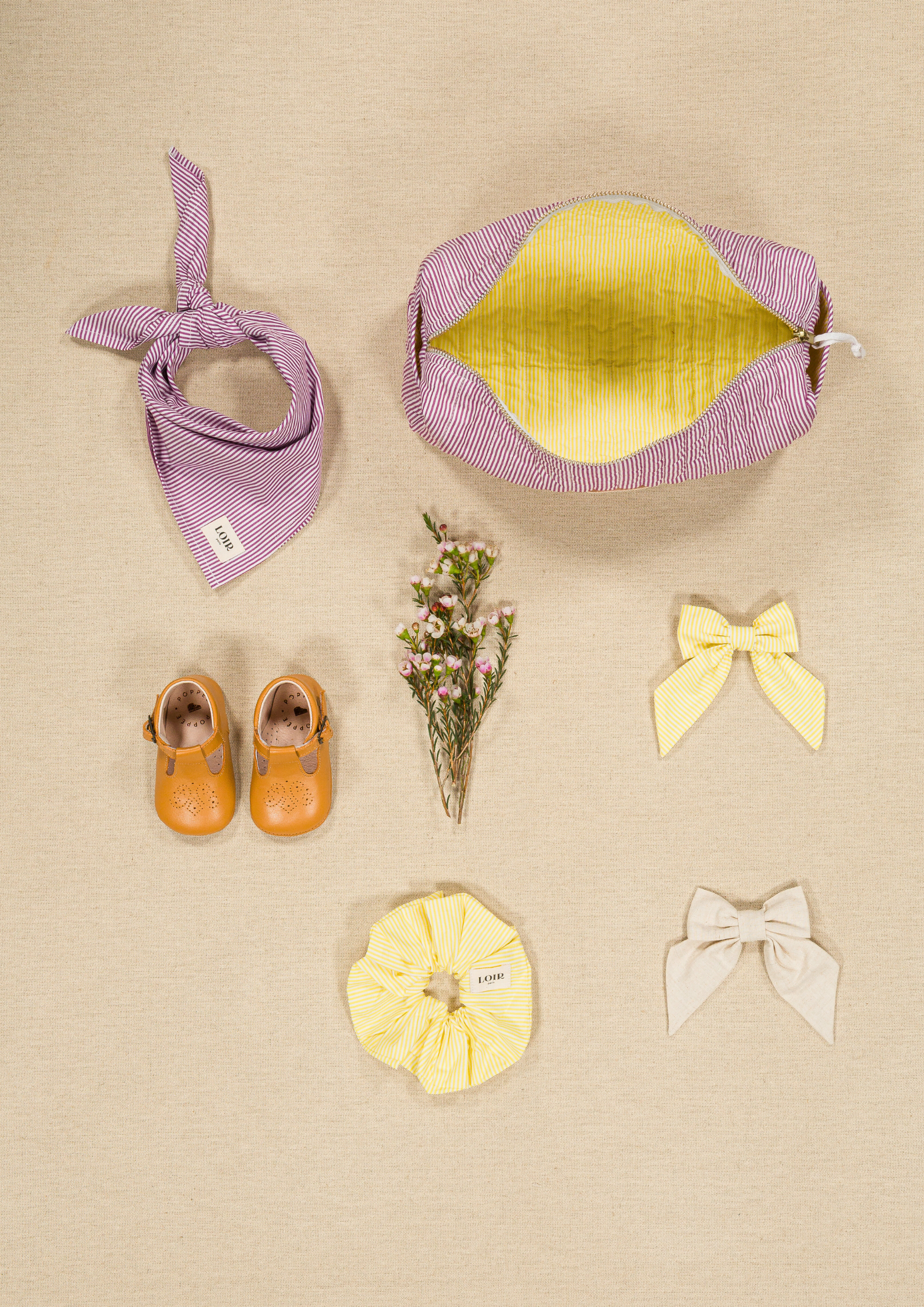 Barrette Carlotta - Lin écru