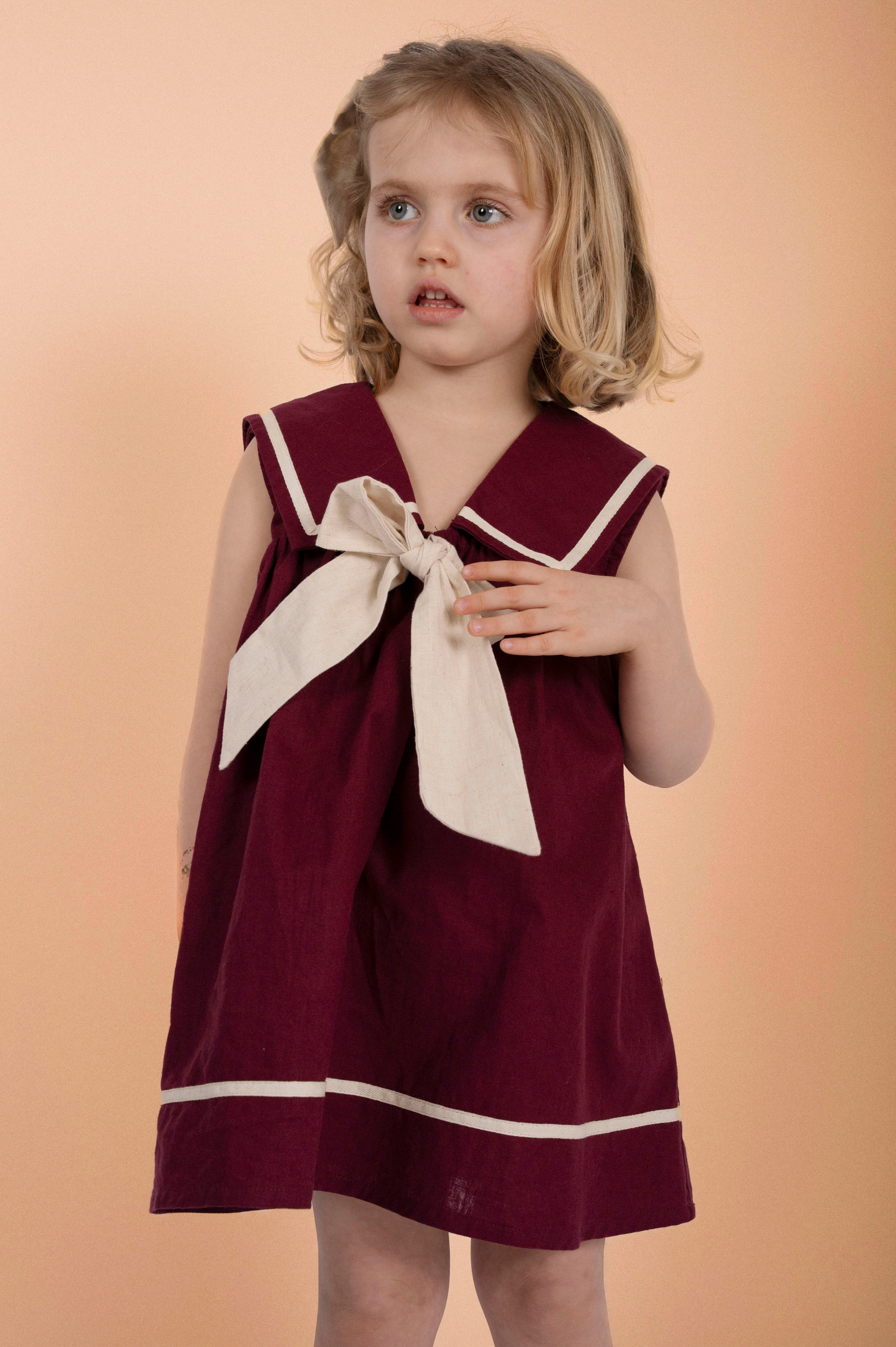 Robe Gabriella - Lin bordeaux