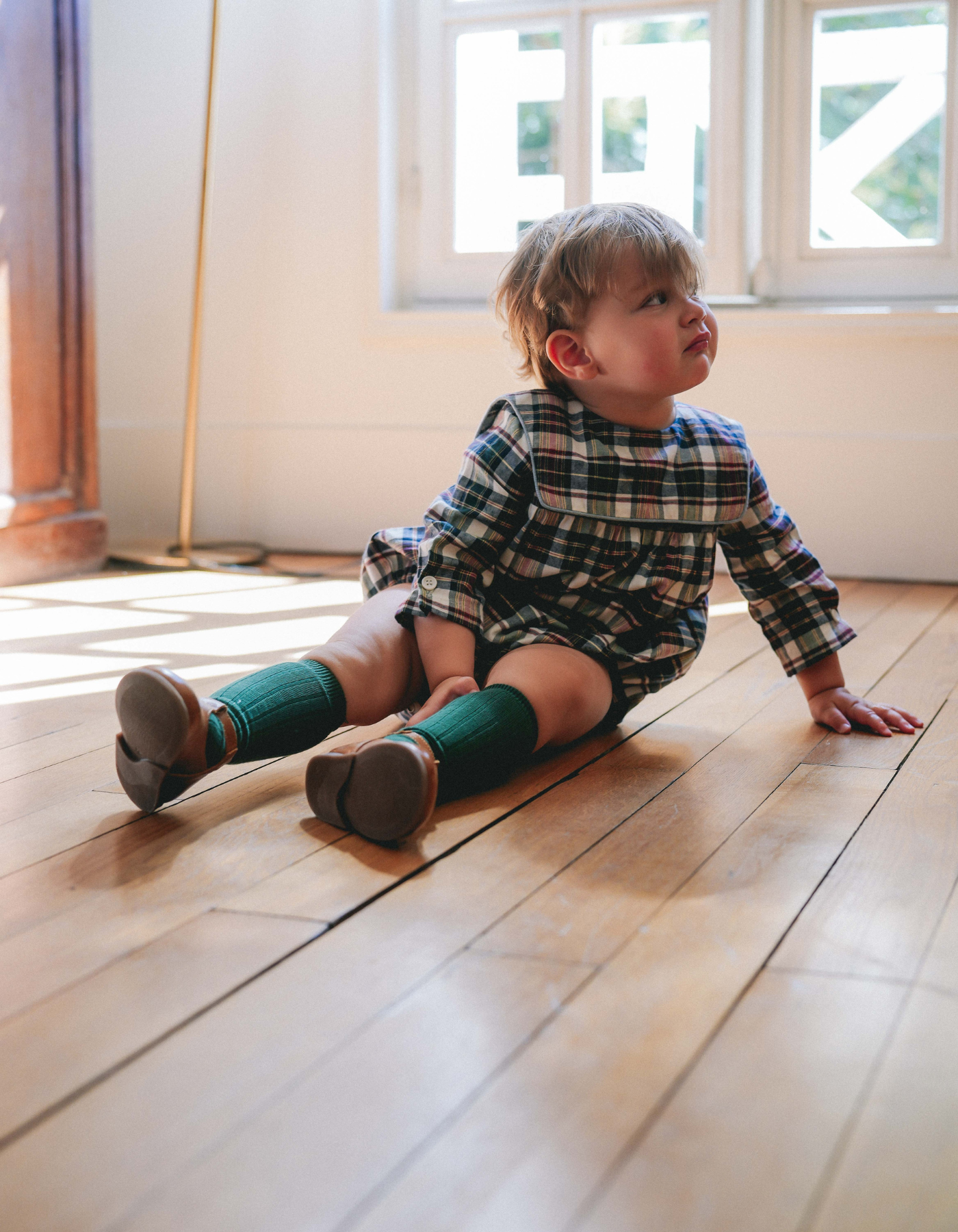 Barboteuse Sisi  - Tartan de Noël