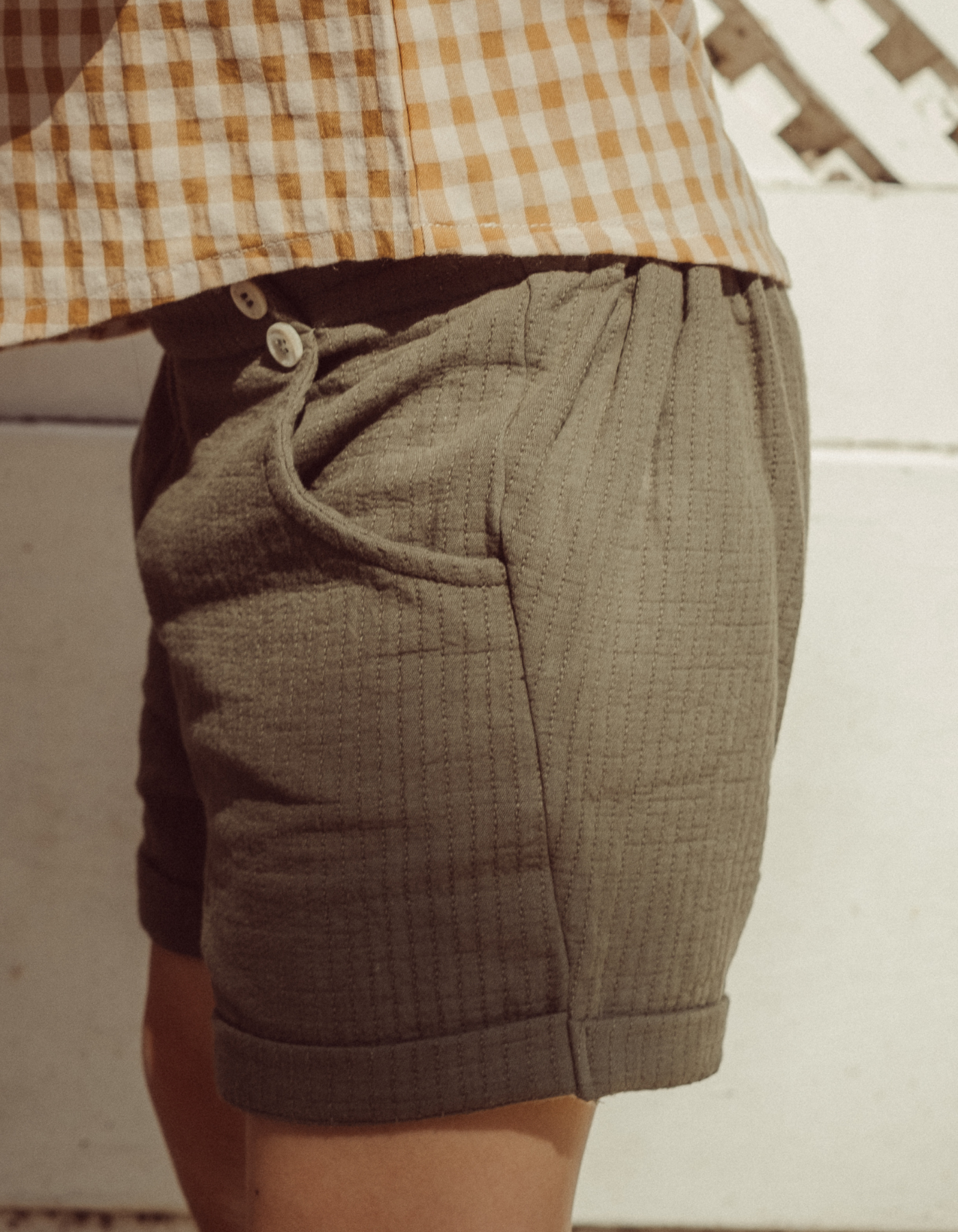 Short CAMILLE - Coton vert
