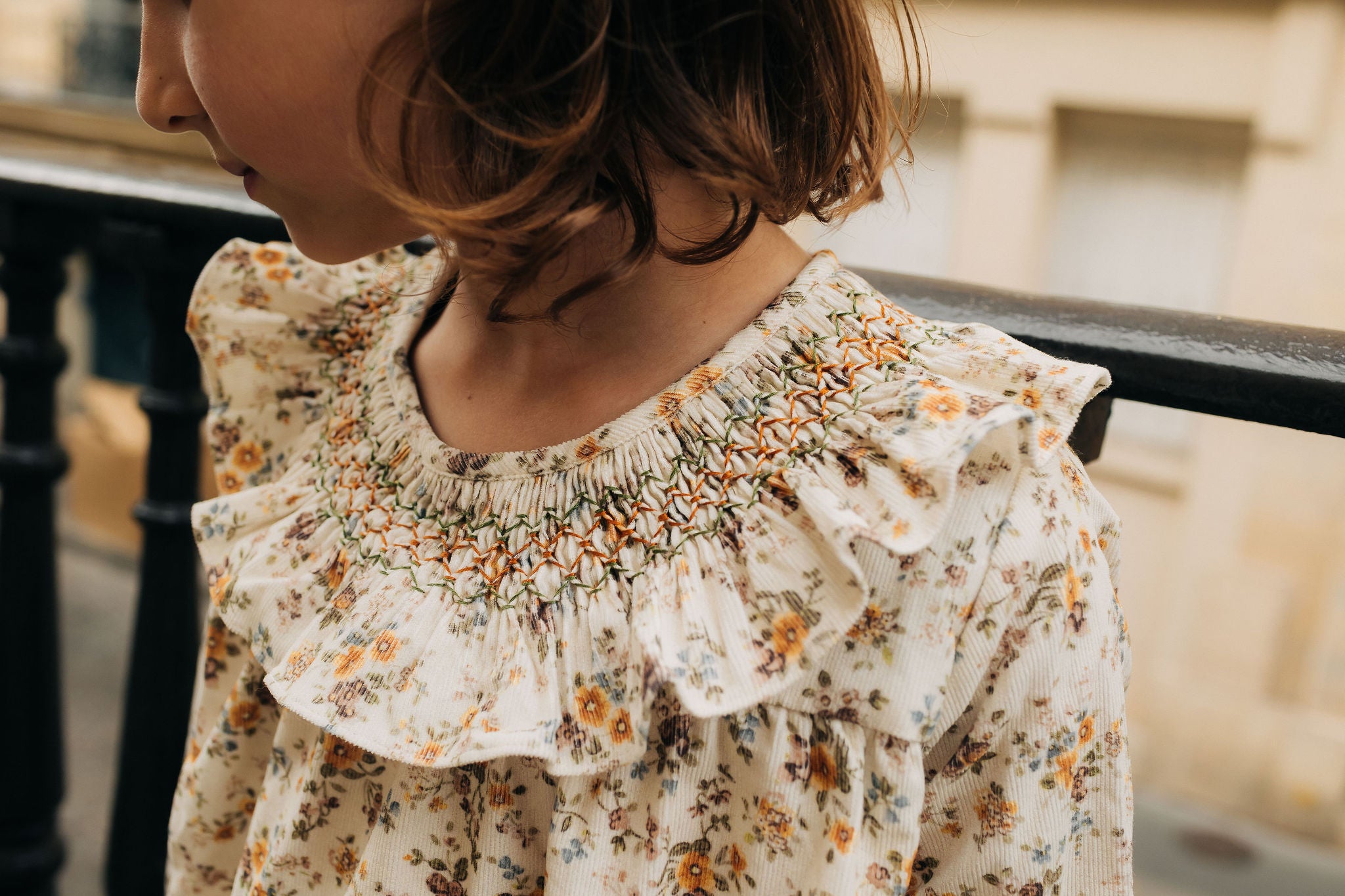Robe Mary - Velours fleuri