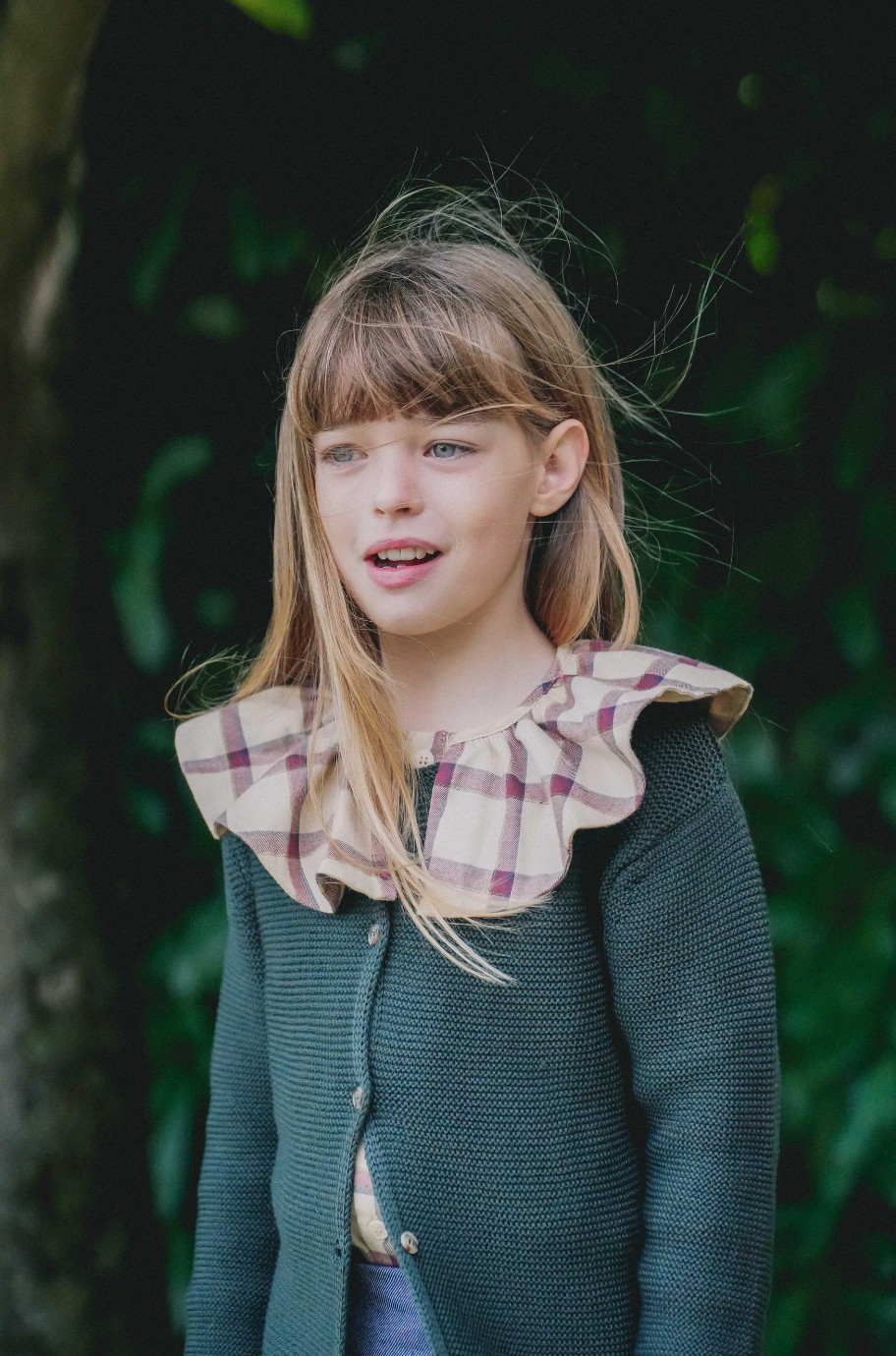 BERTHE burgundy striped shirt with large collar