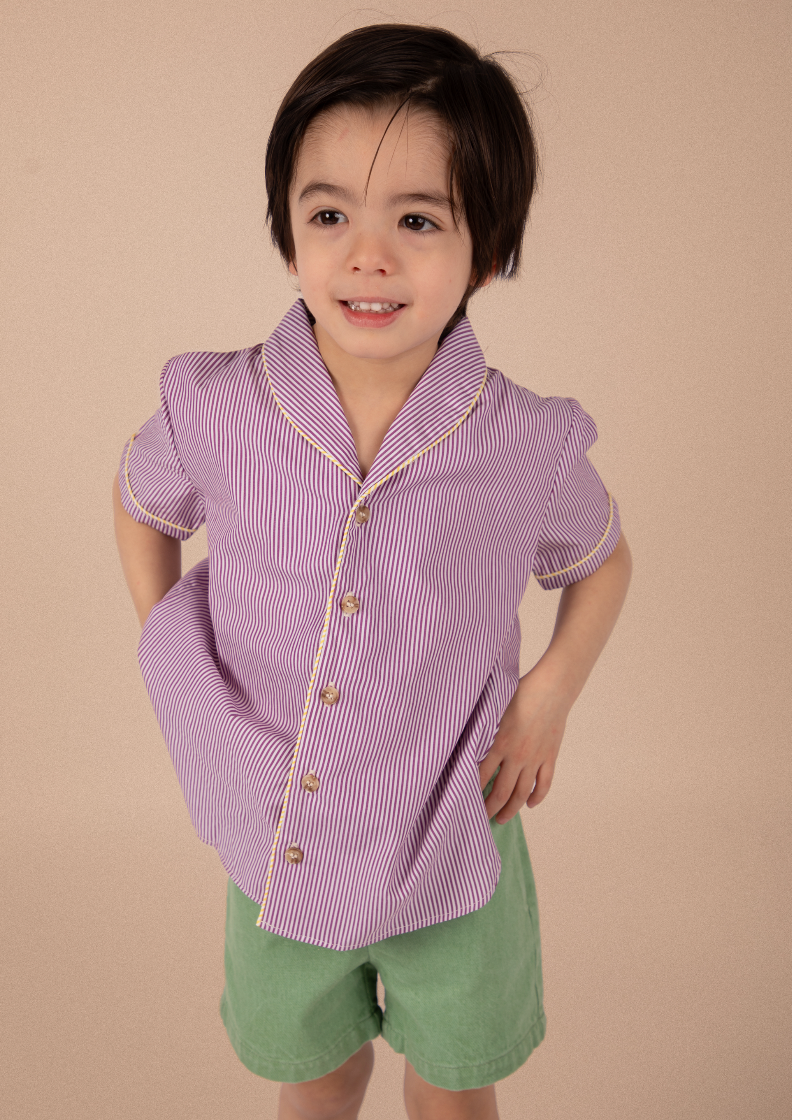 Chemise Paco - Rayures bordeaux