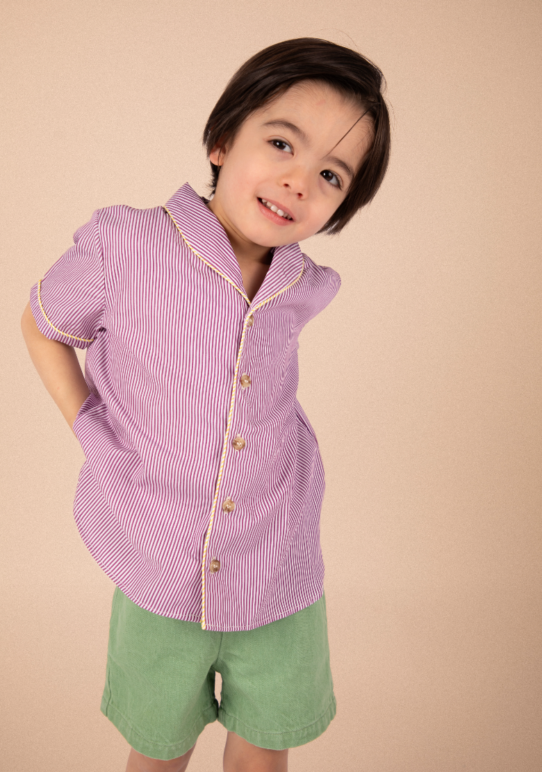 Chemise Paco - Rayures bordeaux