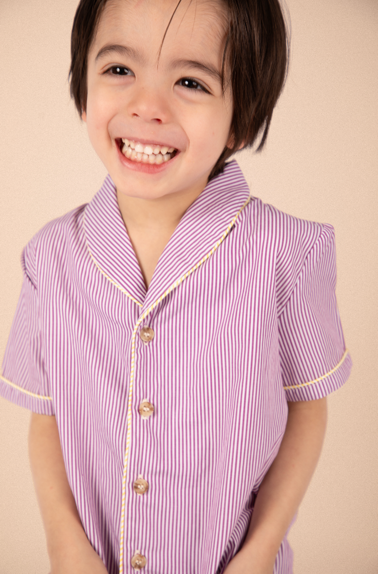 Chemise Paco - Rayures bordeaux