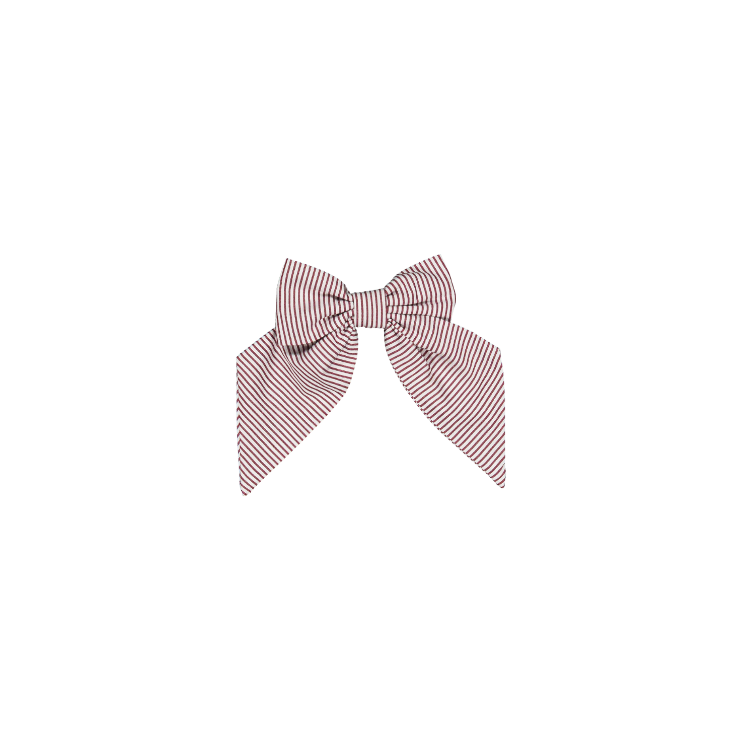 Barrette Carlotta - Rayures Bordeaux
