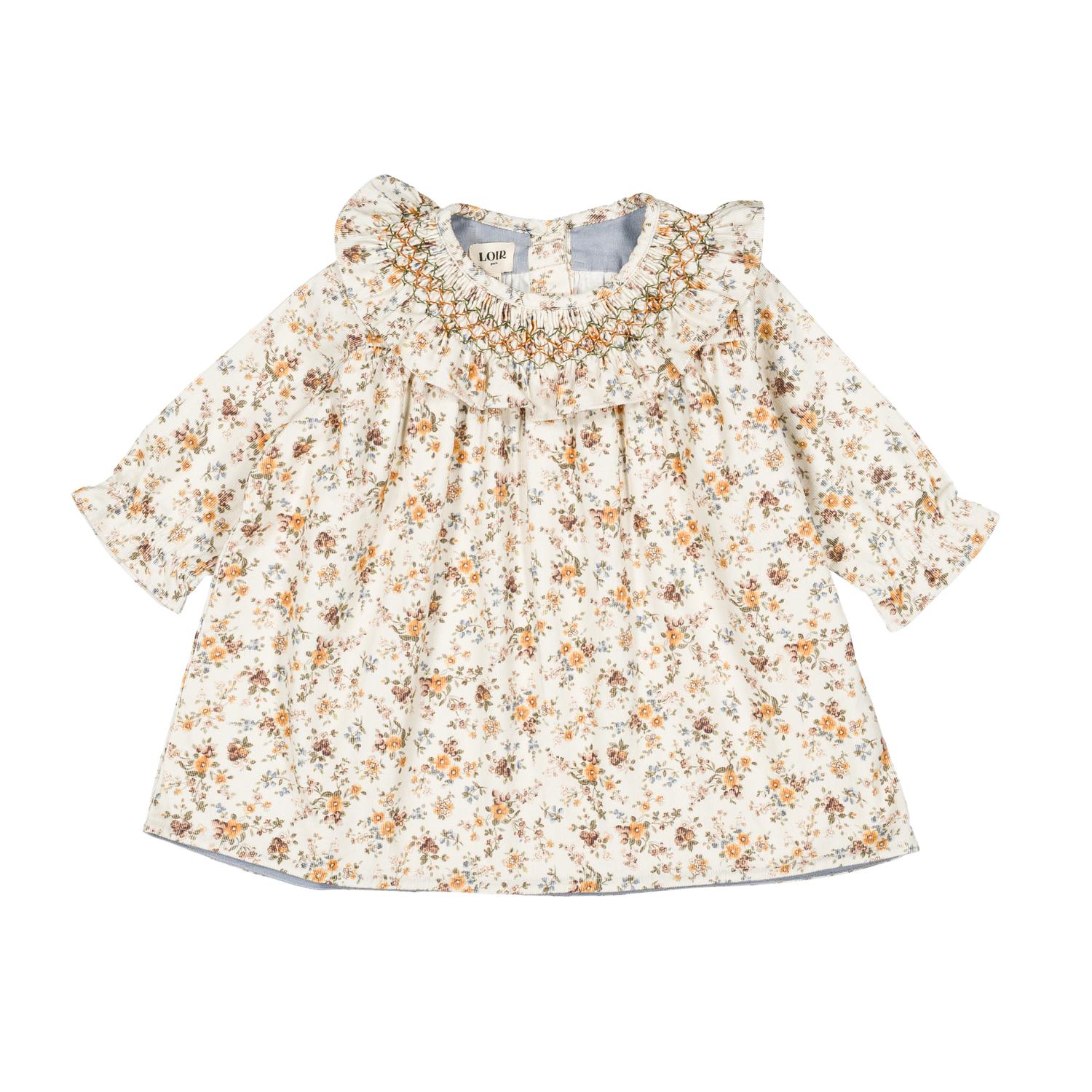 Robe Mary - Velours fleuri