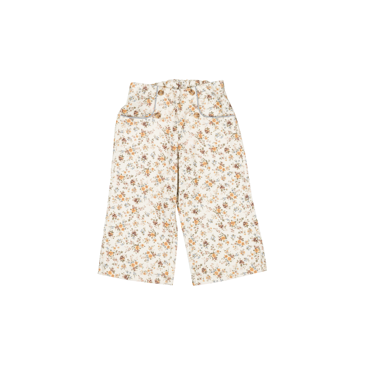 Pantalon Roma - Velours Fleuri