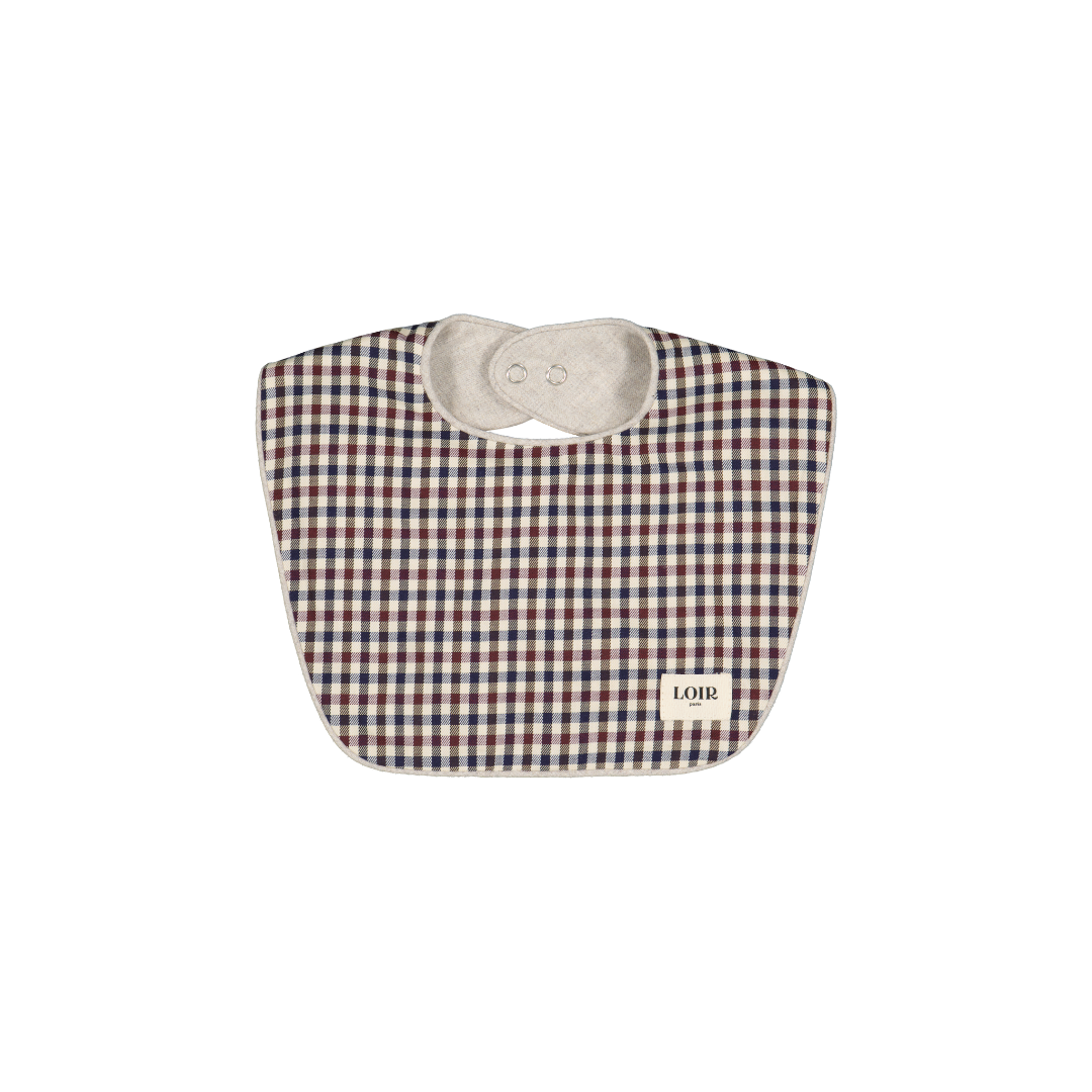 FW24 - HONORE bib - Blue &amp; red gingham