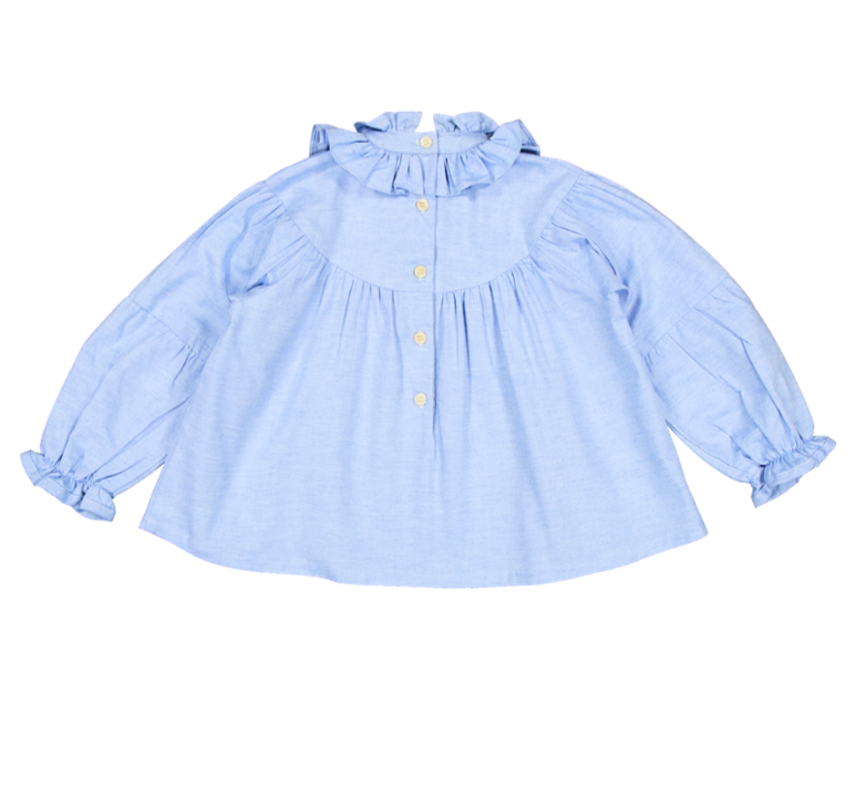 Blouse ESPERANCE - Twill bleu
