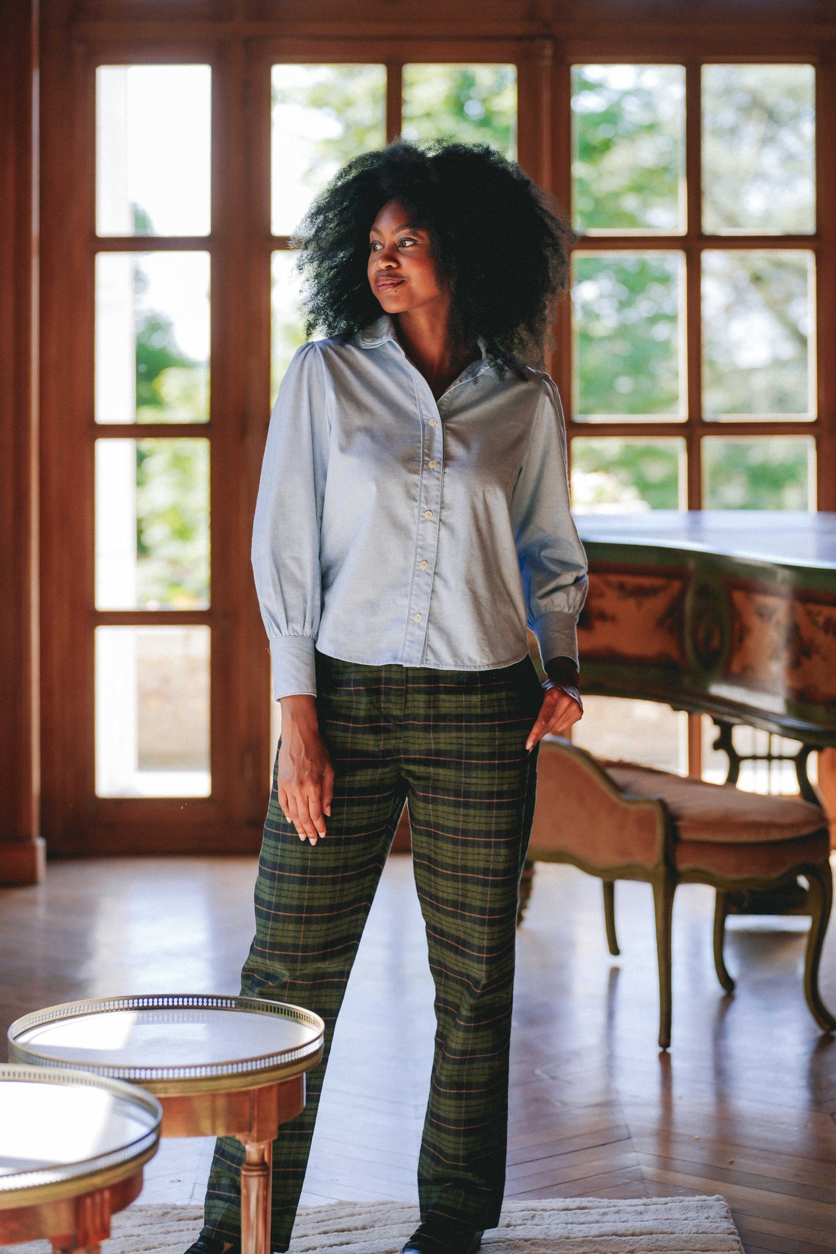Chemise LOUISA - Twill bleu