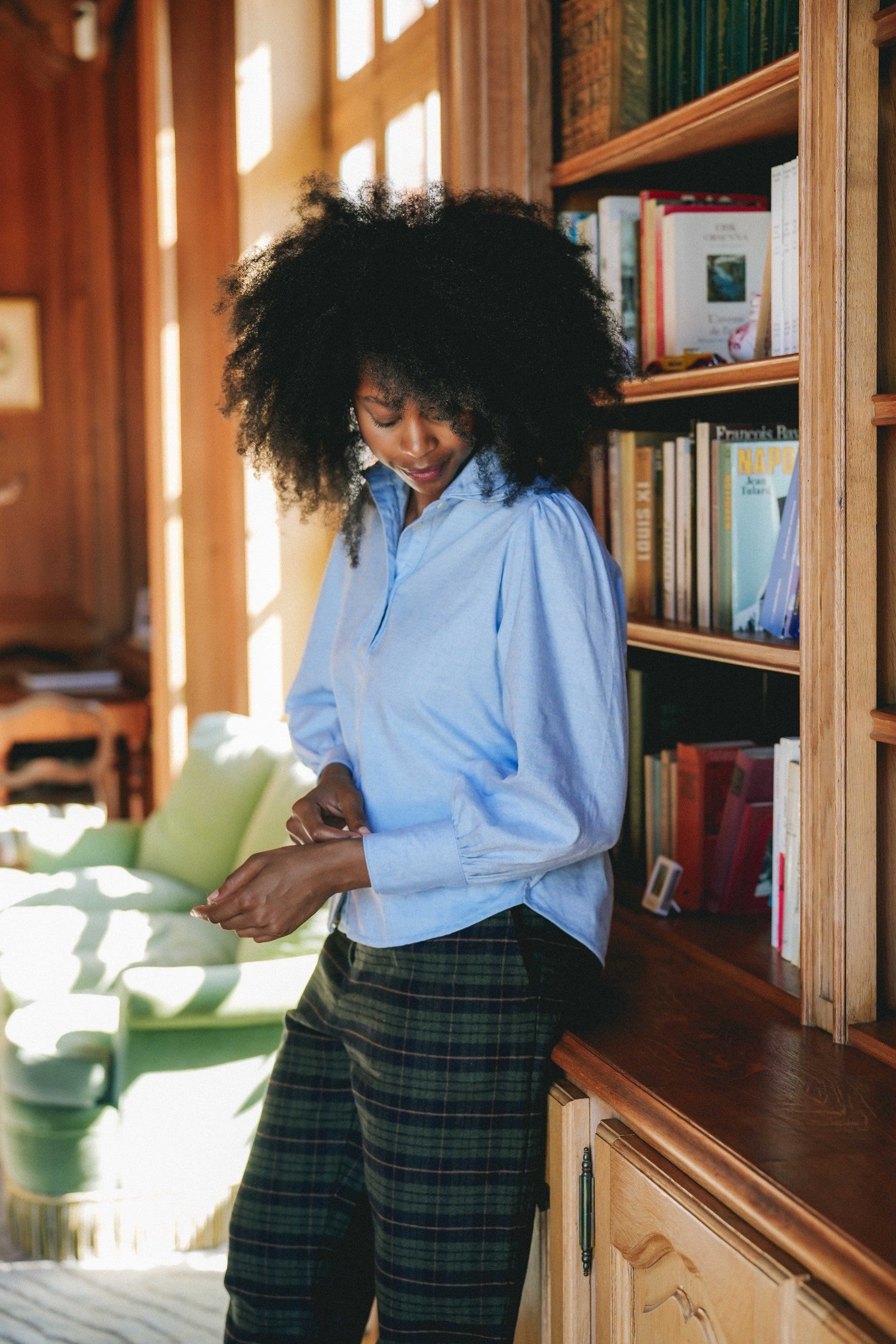 Chemise LOUISA - Twill bleu