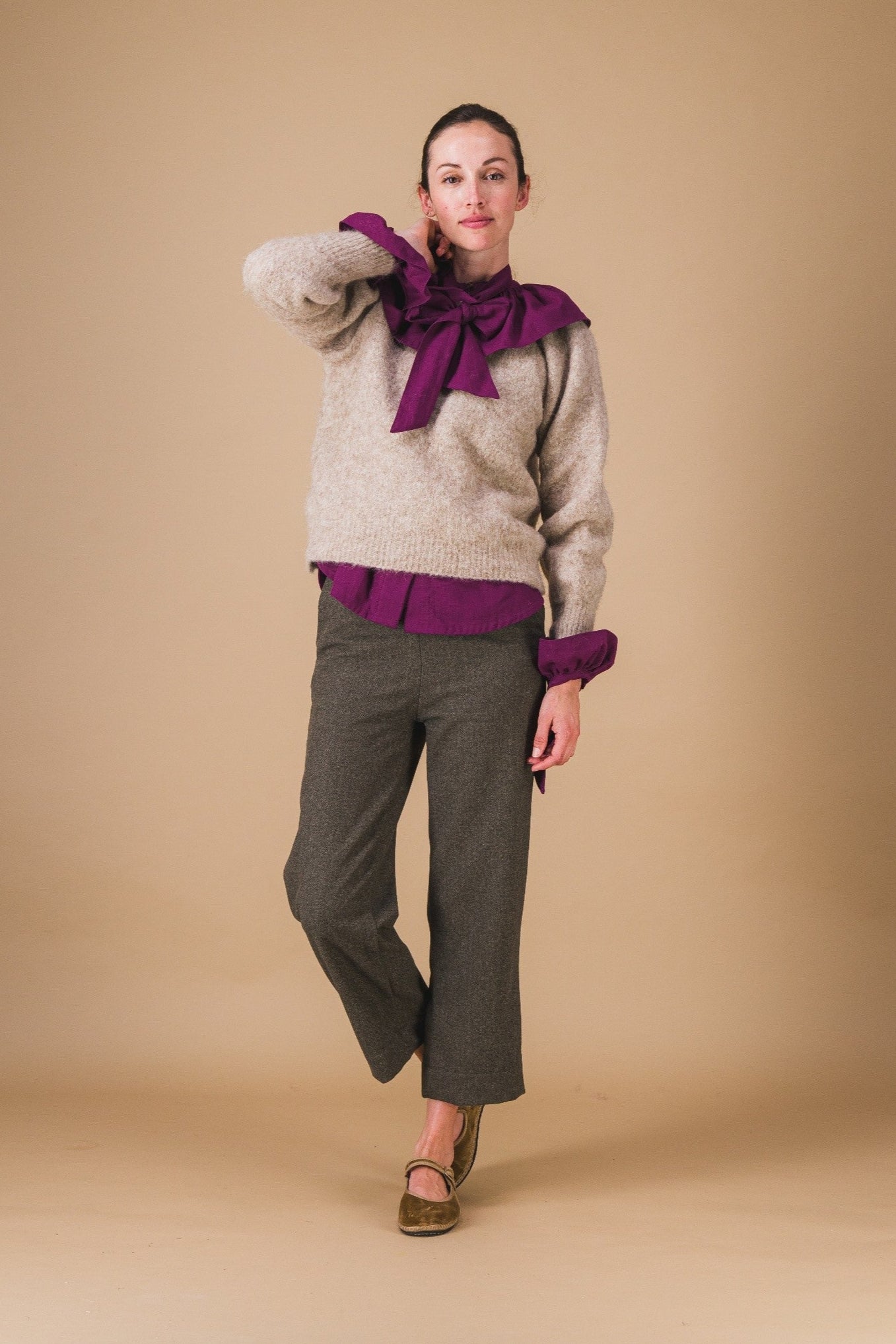 Pullover OLYMPE - Brun léger
