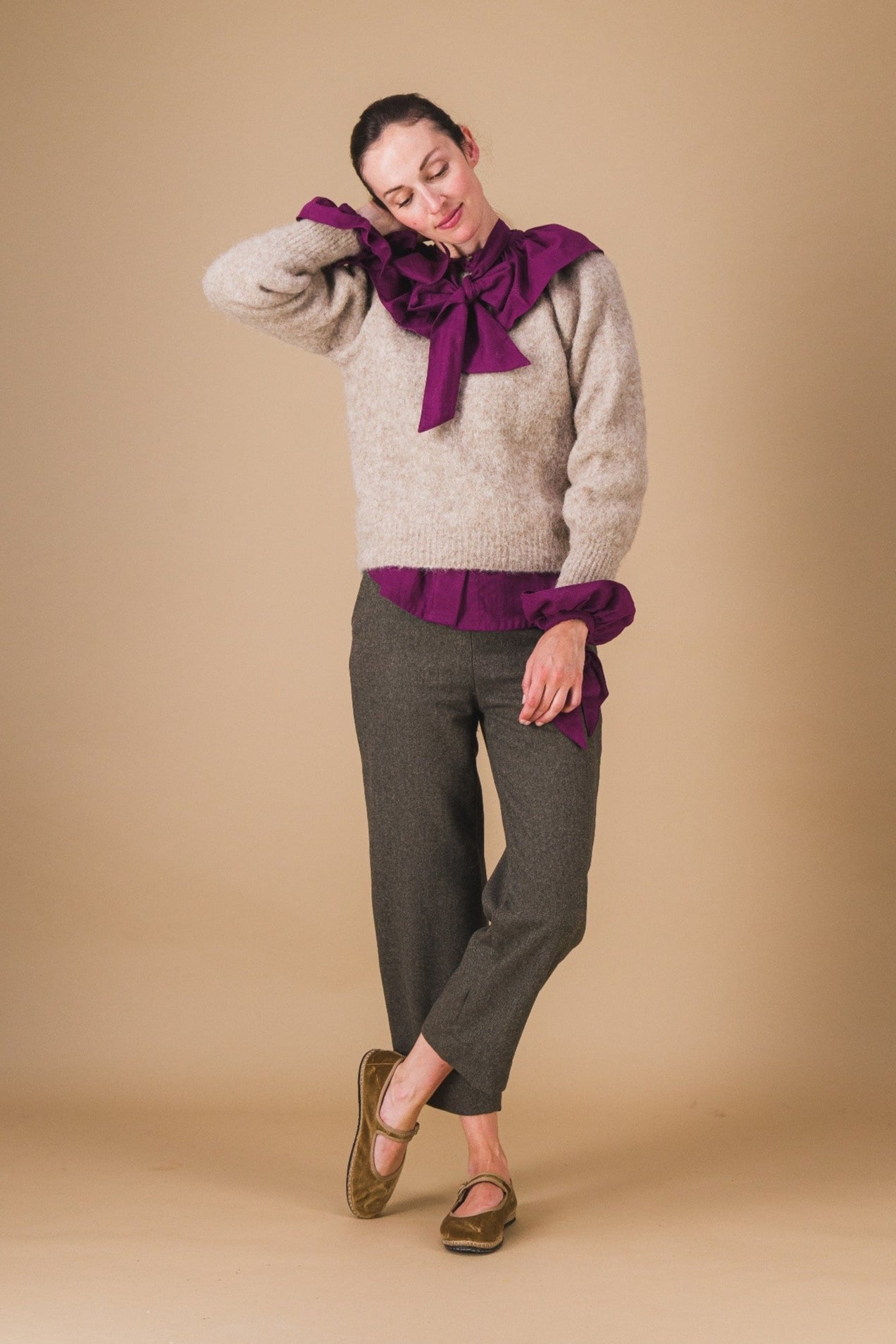 Pullover OLYMPE - Brun léger