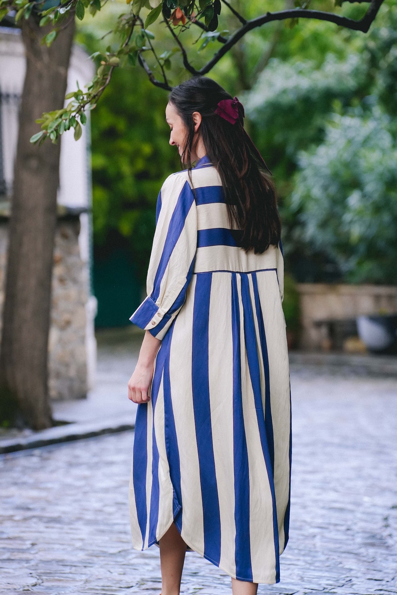 Robe Fresa - Madame - Maxi rayures bleues