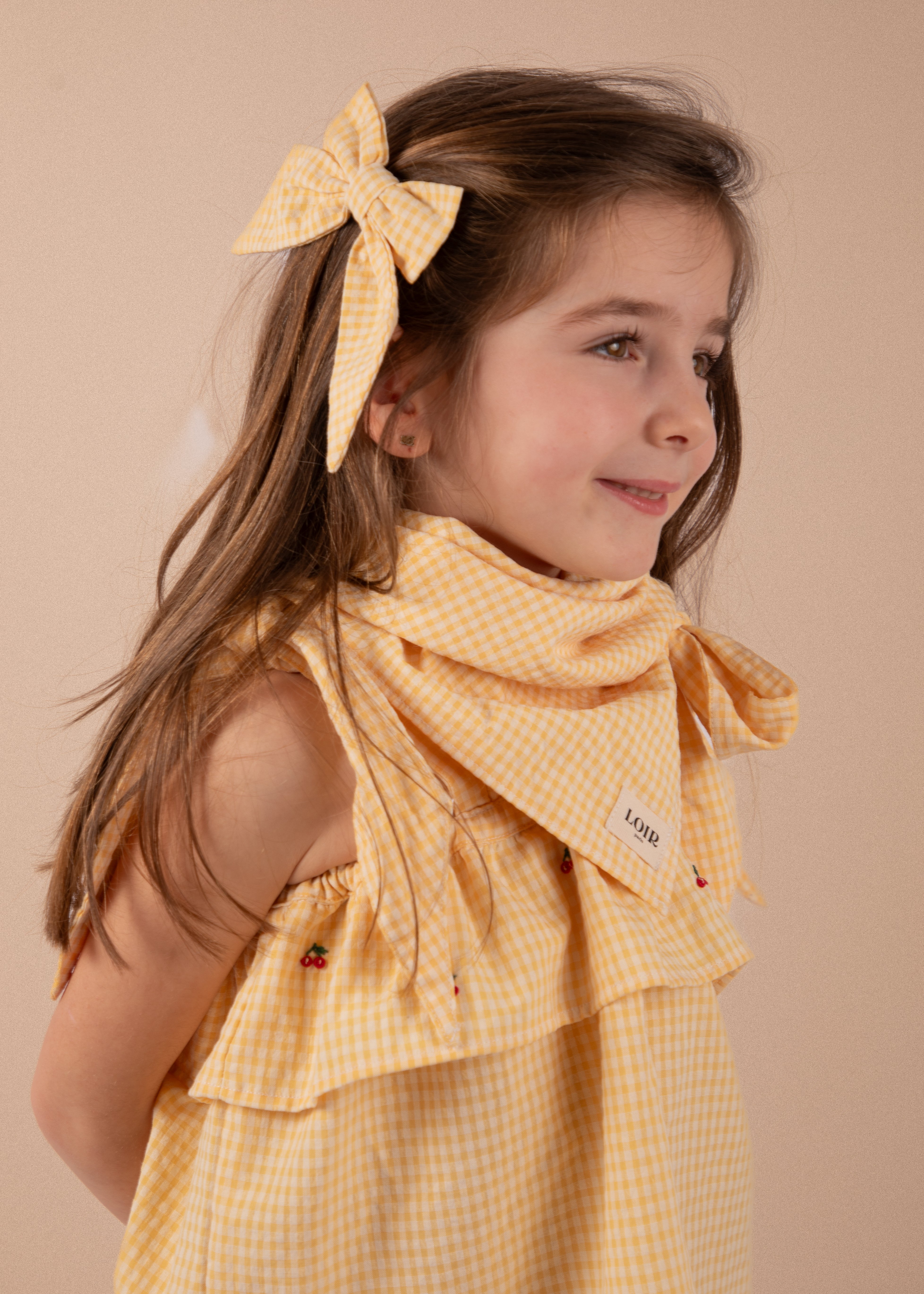 Foulard Alfred - Vichy jaune