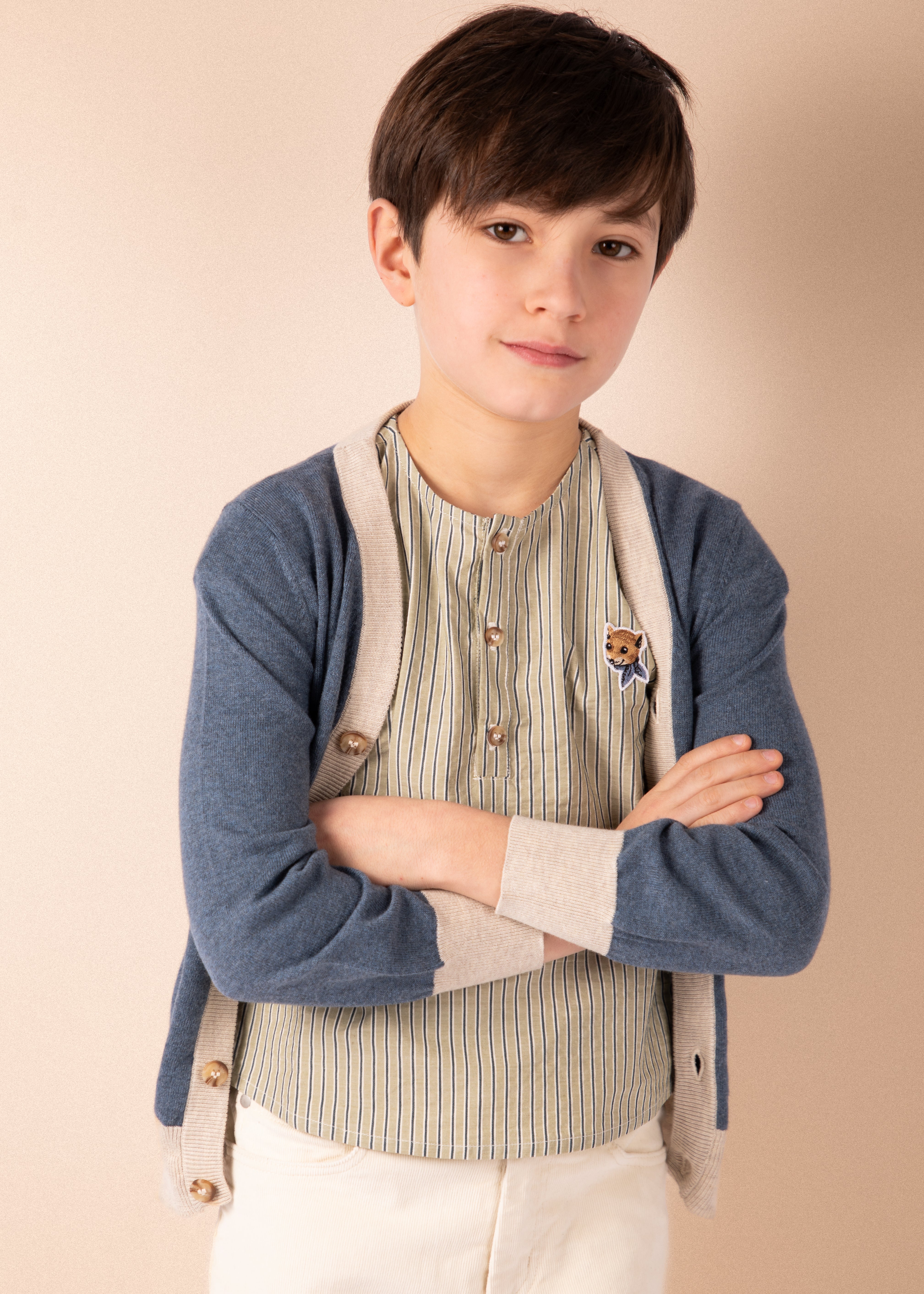 Blouse T - Rayures menthe