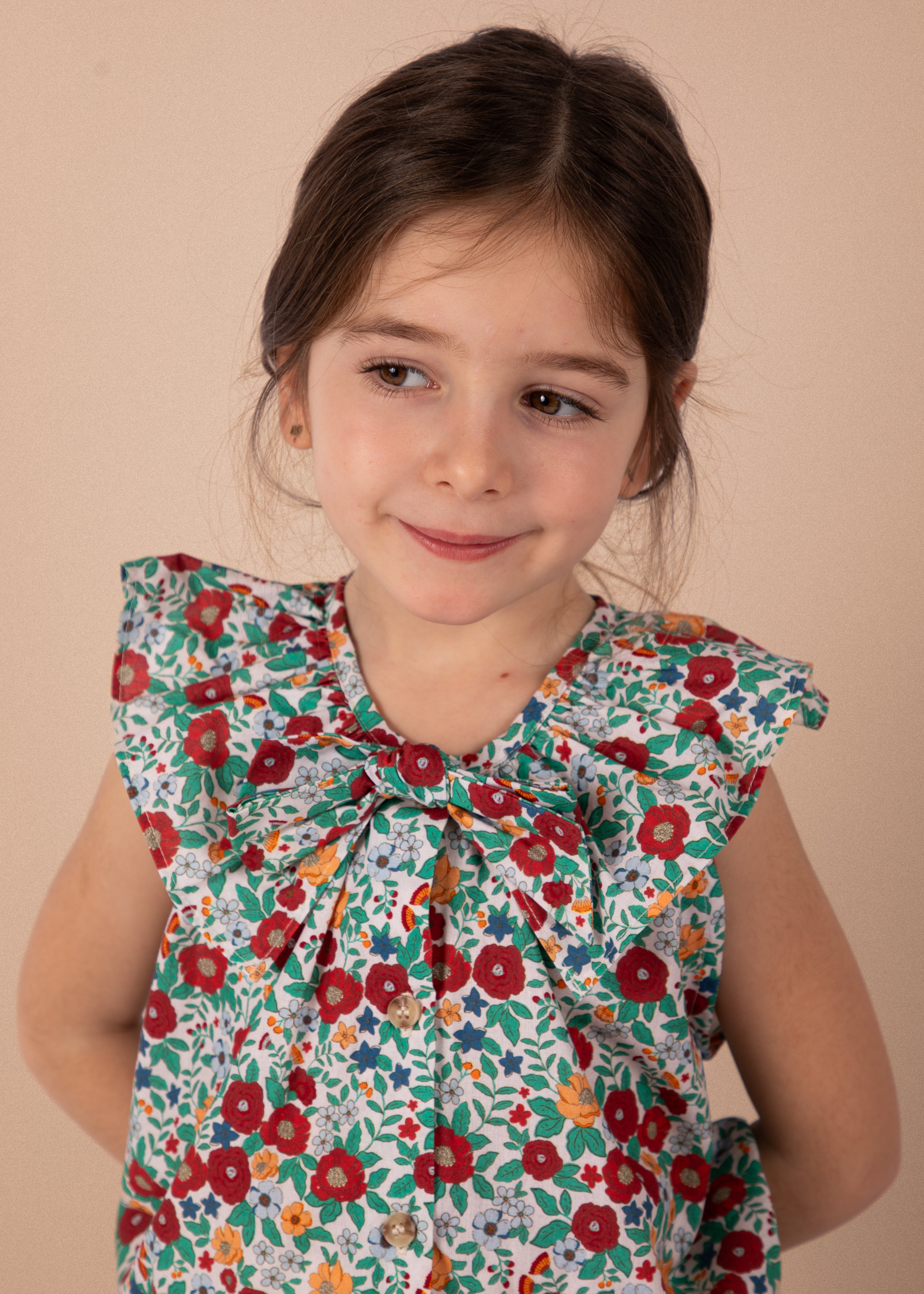 Chemise Hortense - Coquelicots