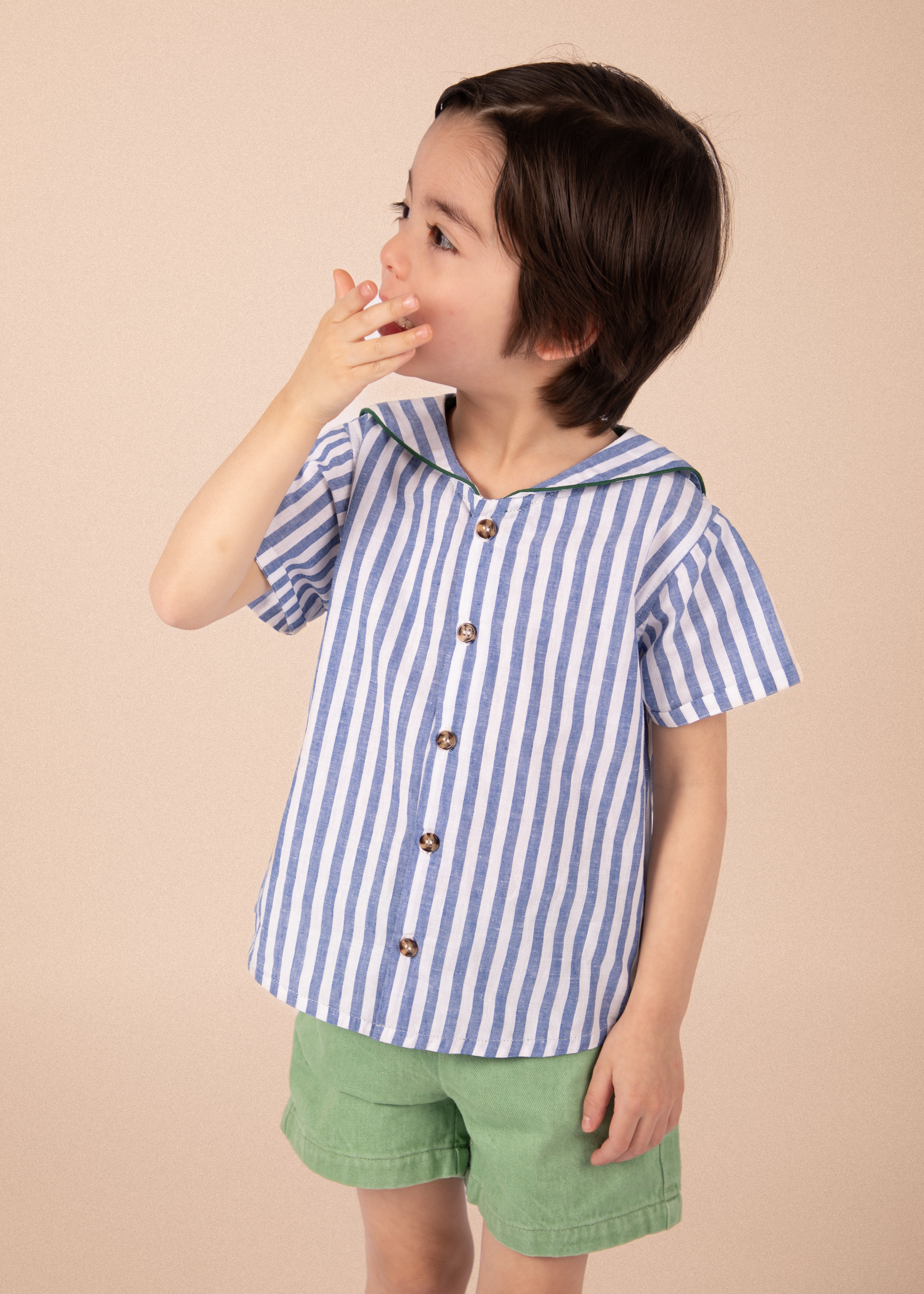 Short antin - Denim vert