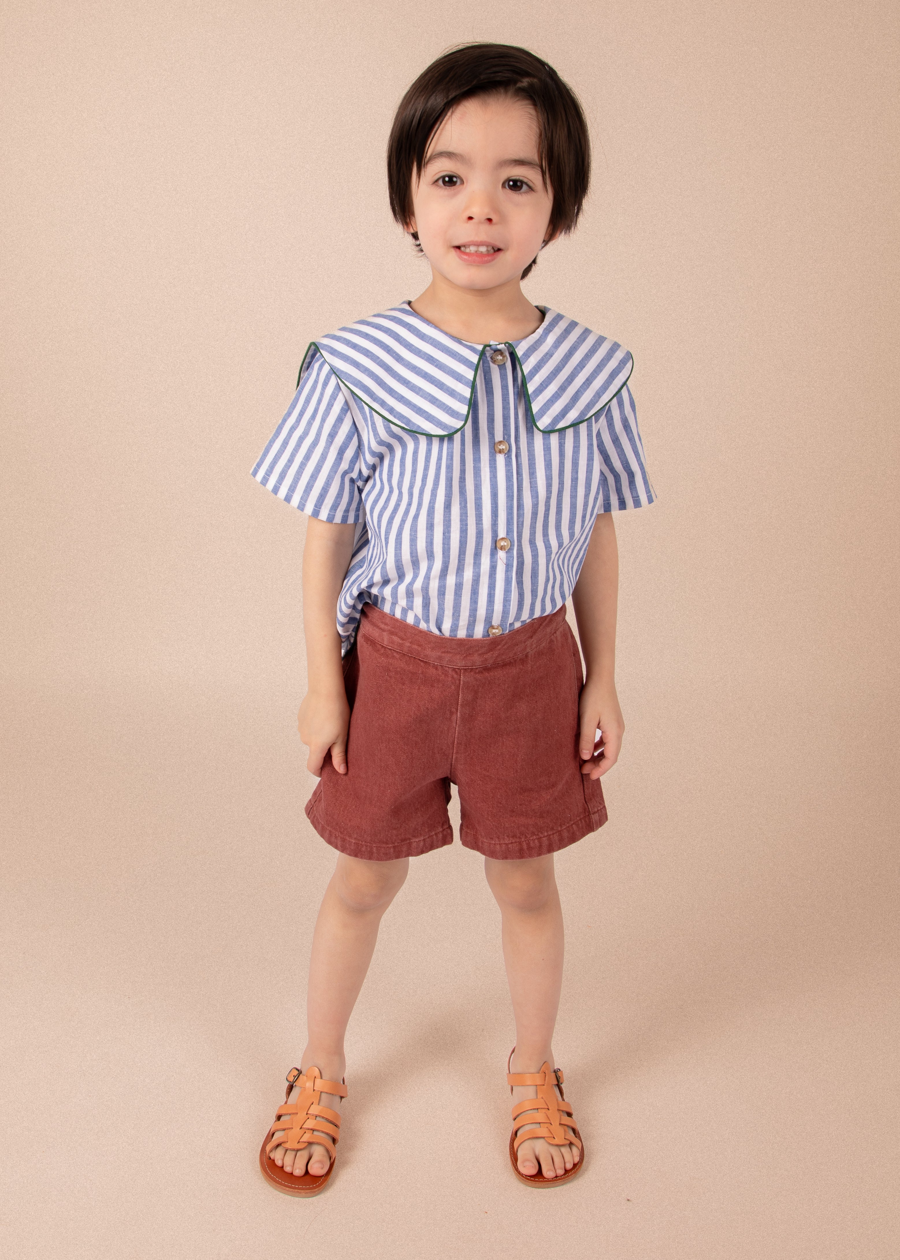 Short antin - Denim terracotta