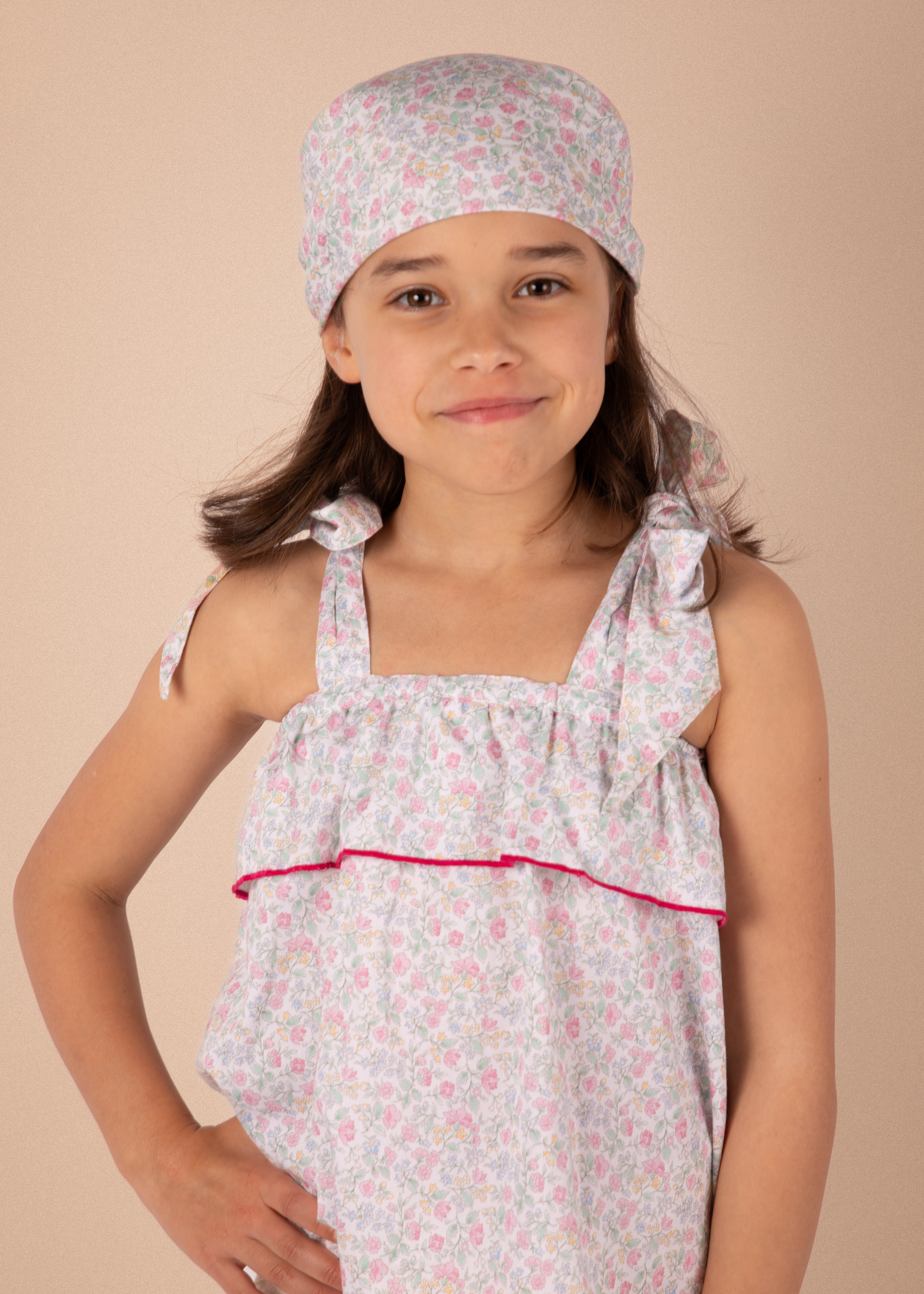 Blouse Castille - Fleurs roses