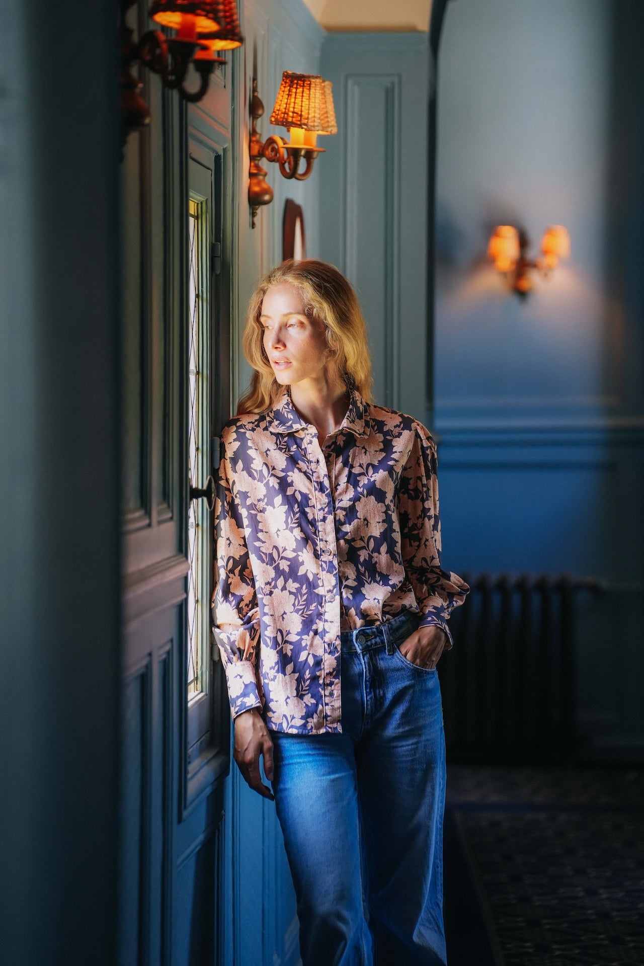 CHEMISE LOUISA - FLEURS MARINE