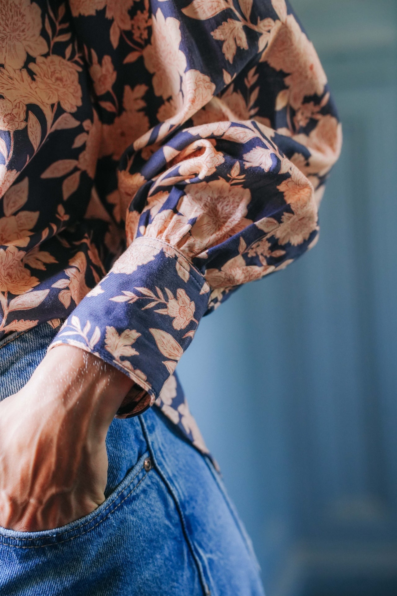 CHEMISE LOUISA - FLEURS MARINE