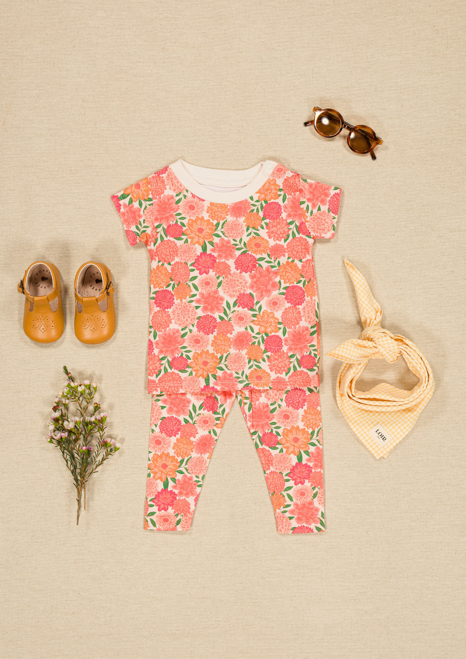 Tee-shirt Pivoine - coton biologique