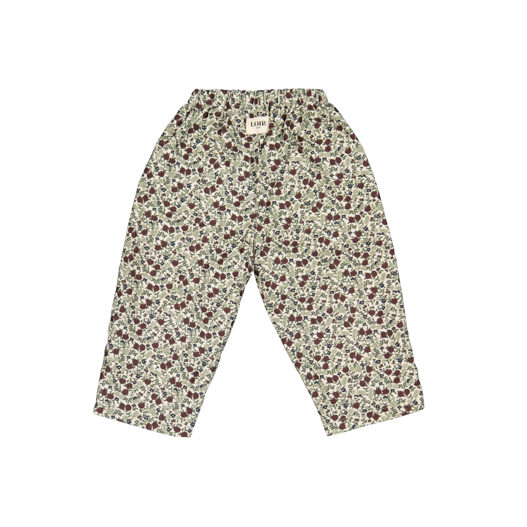 NINI pants - Burgundy floral