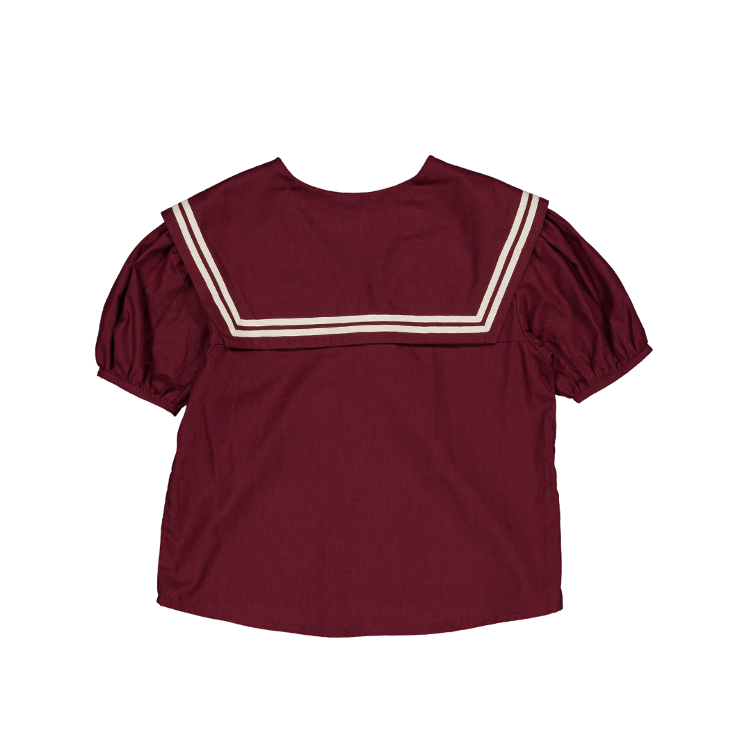 Blouse Viva - Madame - Lin bordeaux