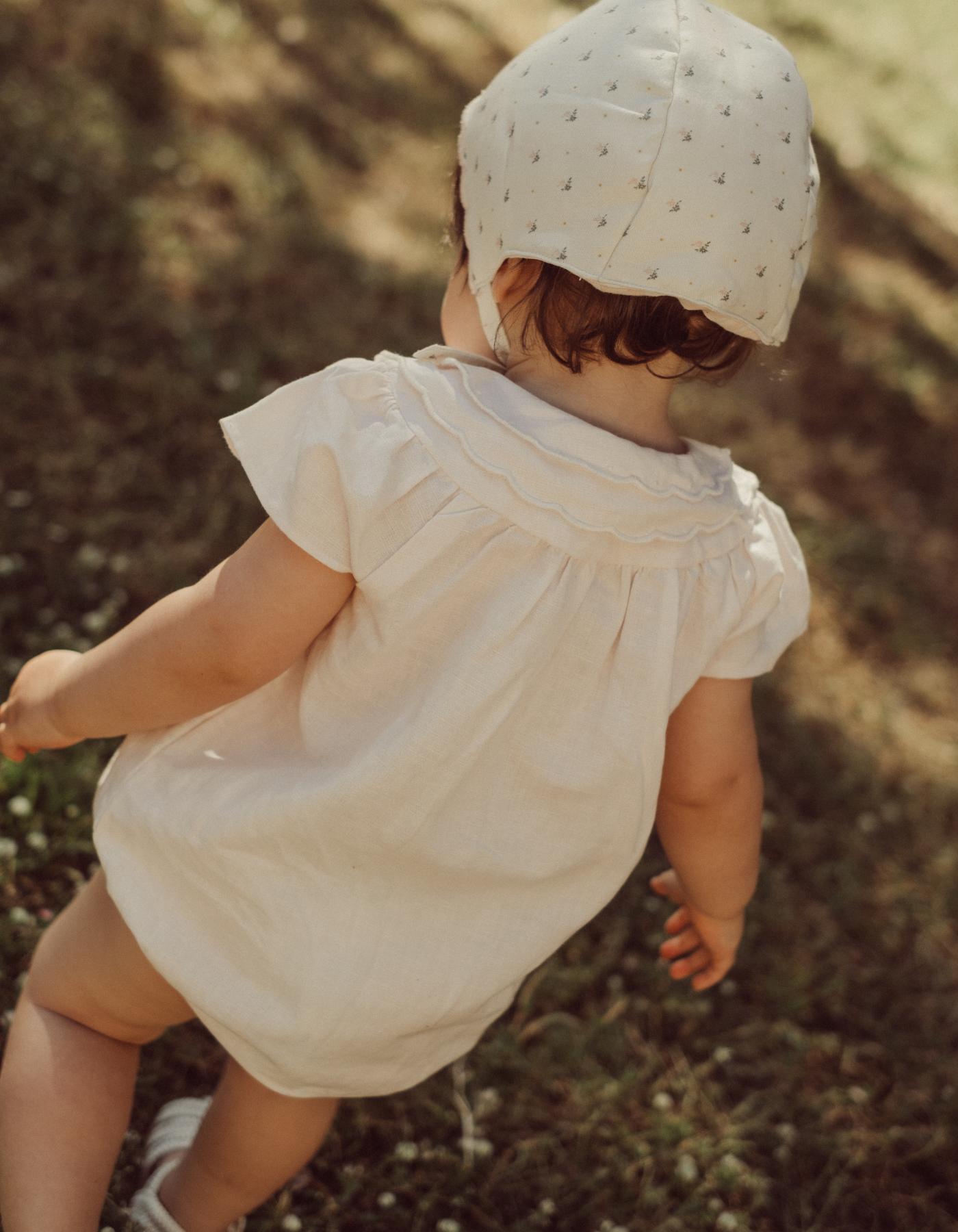 Barboteuse TOINETTE -  lin rose