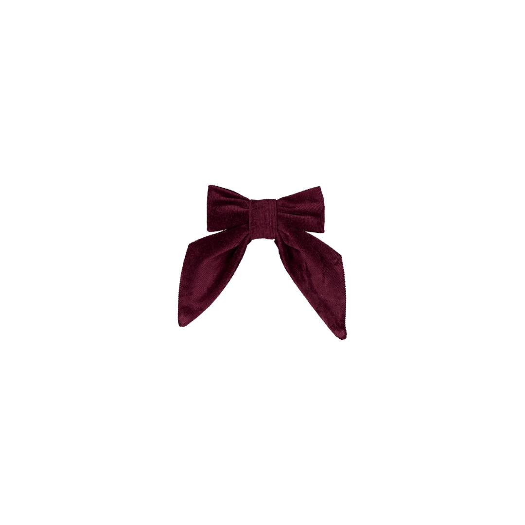 Barette CARLOTTA -  Velours prune