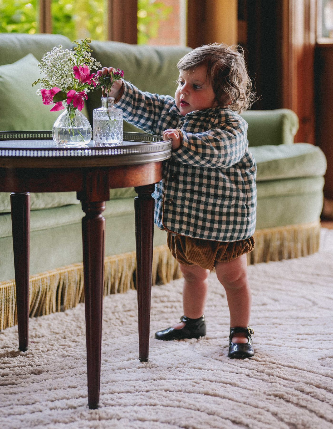 Veste YSÉE - Vichy Vert